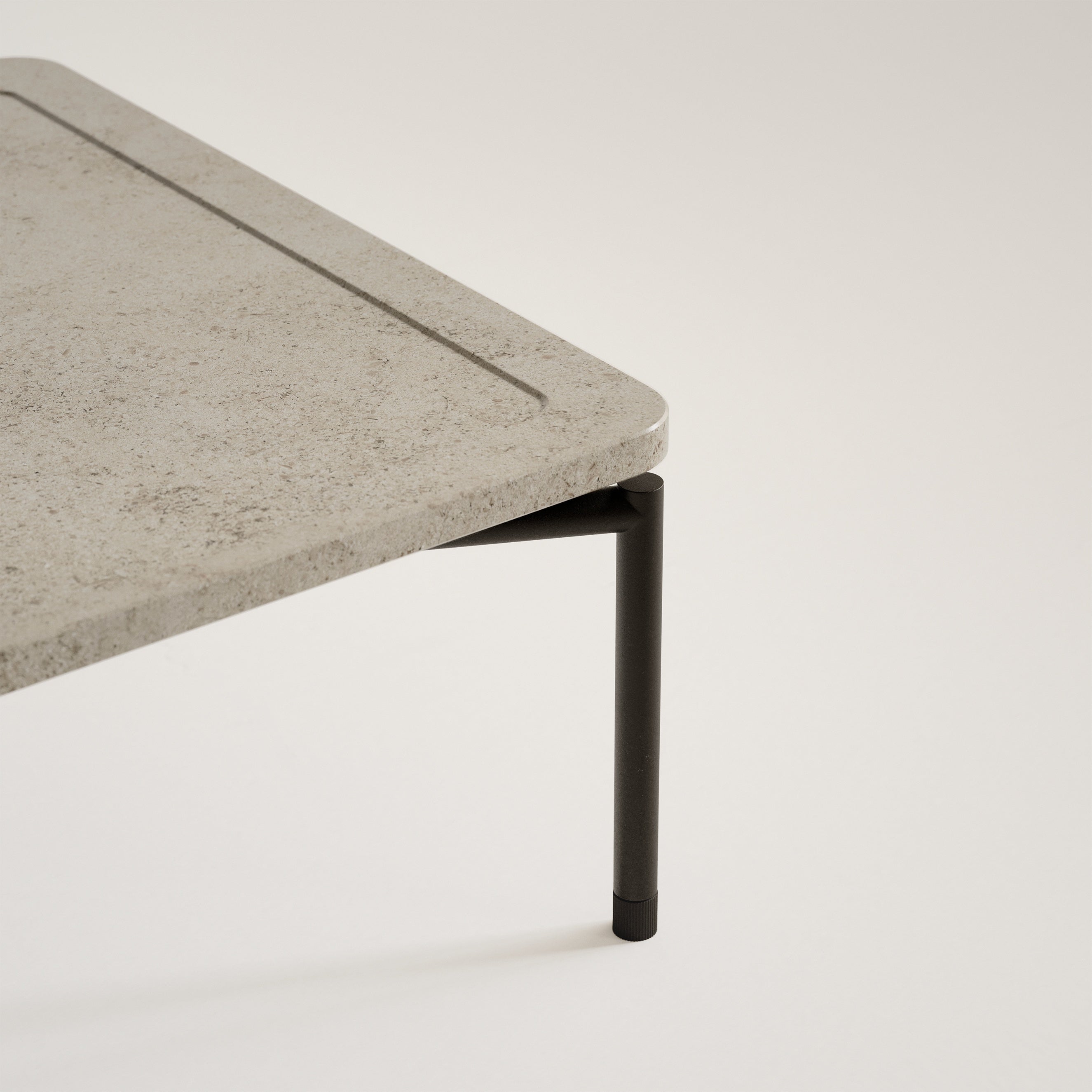 DAPPLE coffee table Moleanos limestone