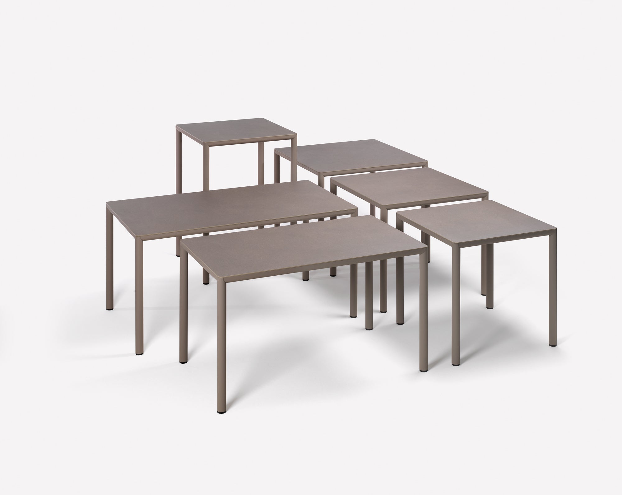 PIAVE Brown Square Outdoor Table
