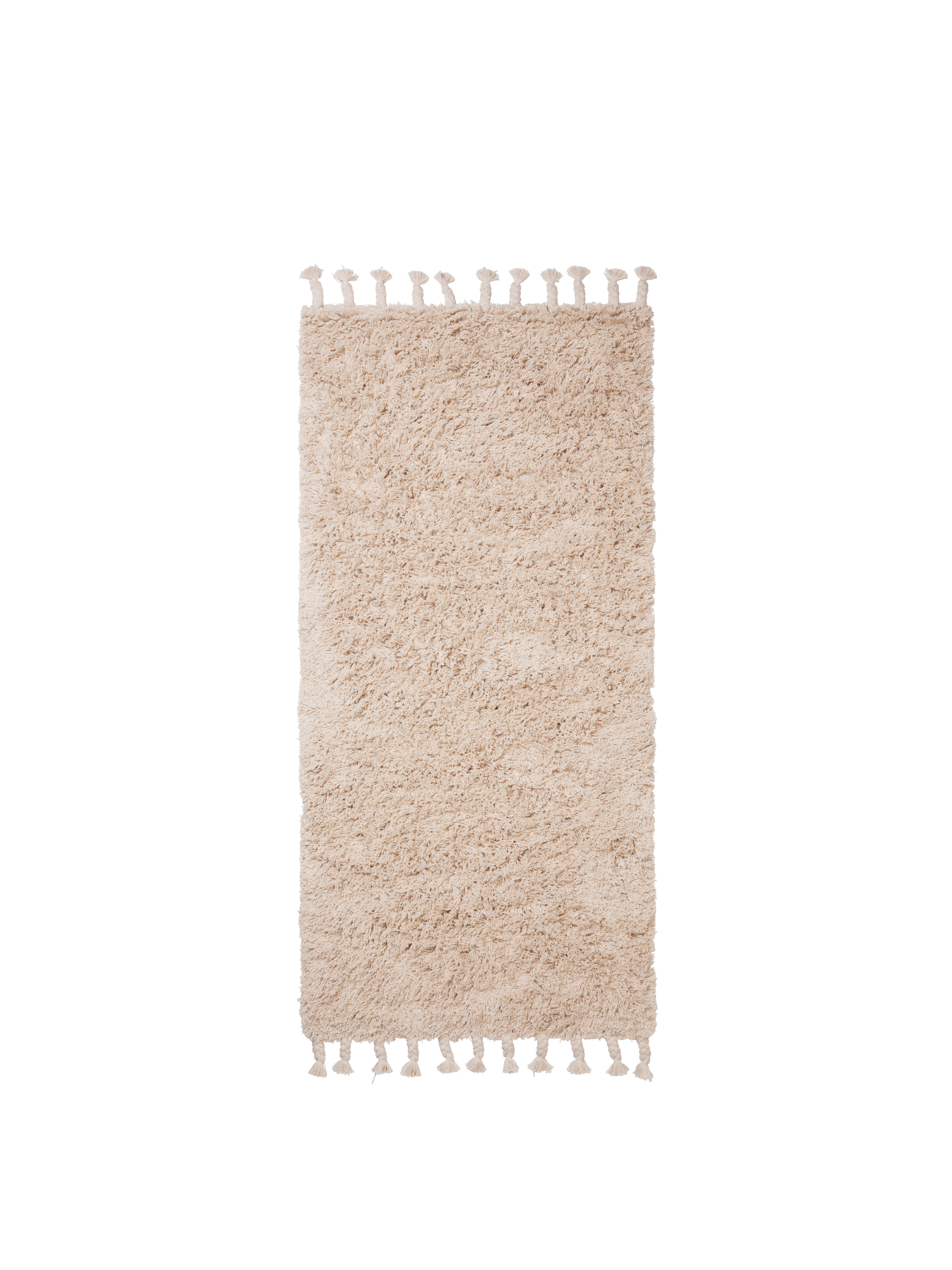 AMASS LONG PILE rug broken white [Klaudia]