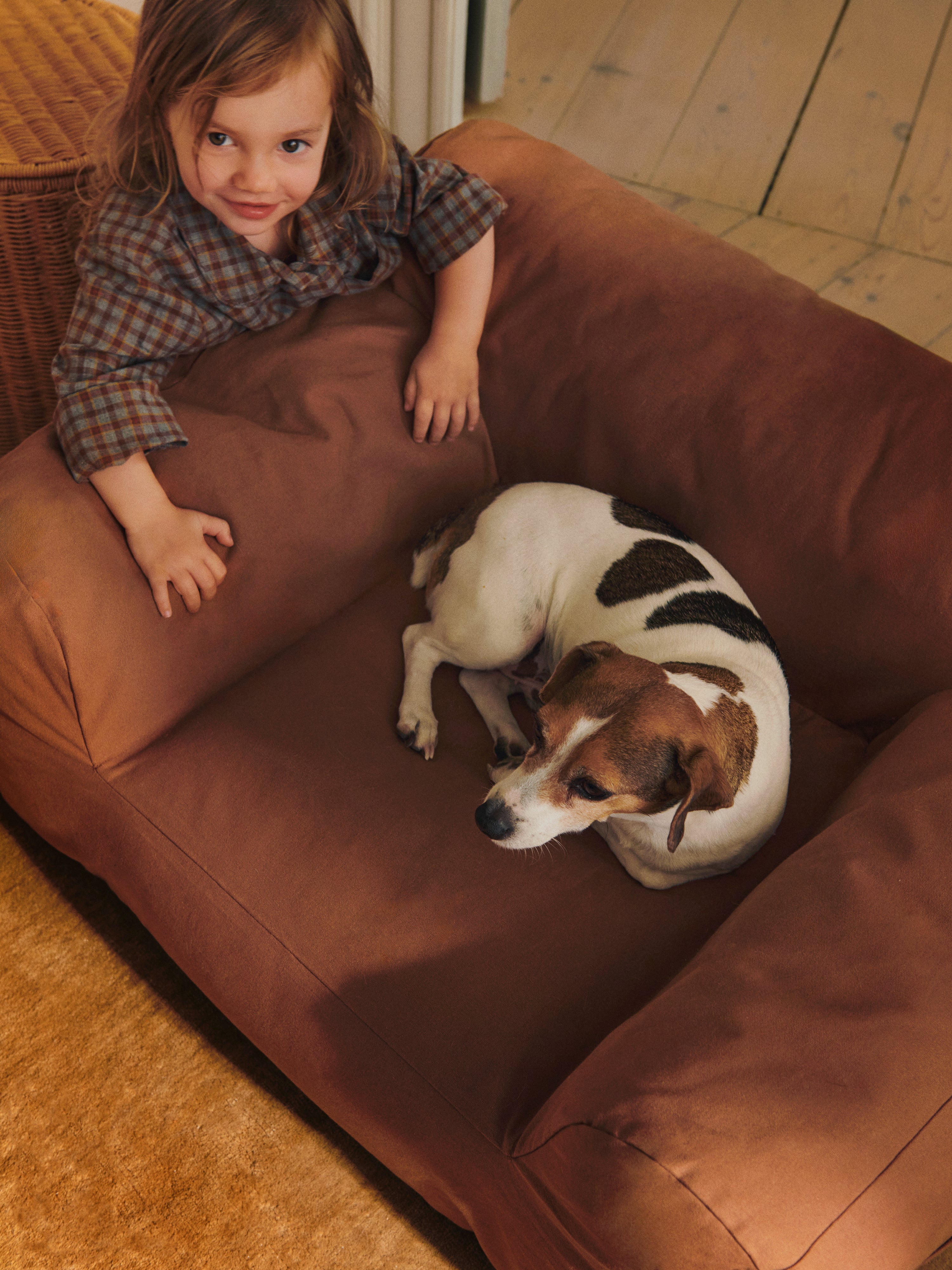 Children's Armchair BILLOW BEAN BAG brown
