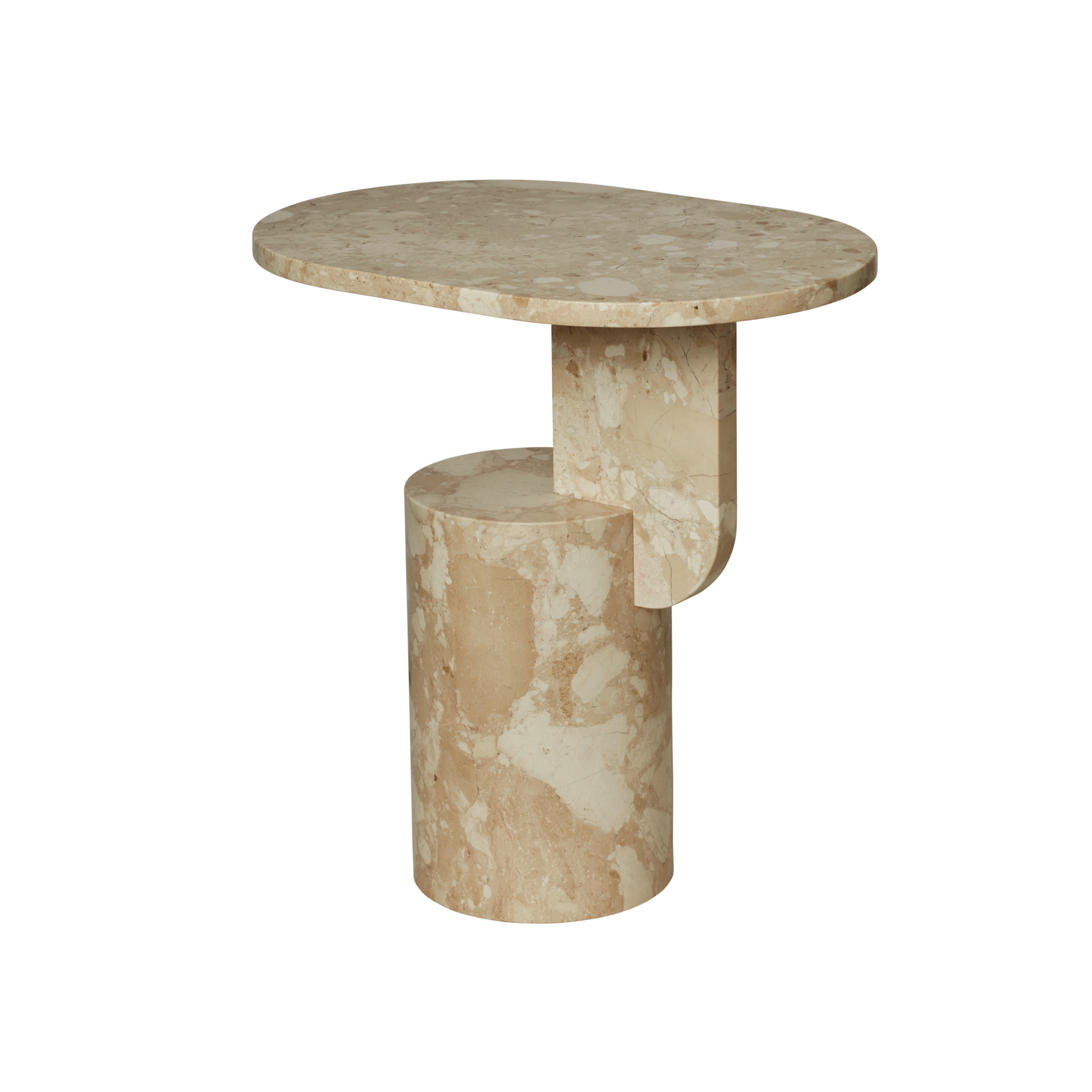 Beistelltisch INSERT beige Marmor