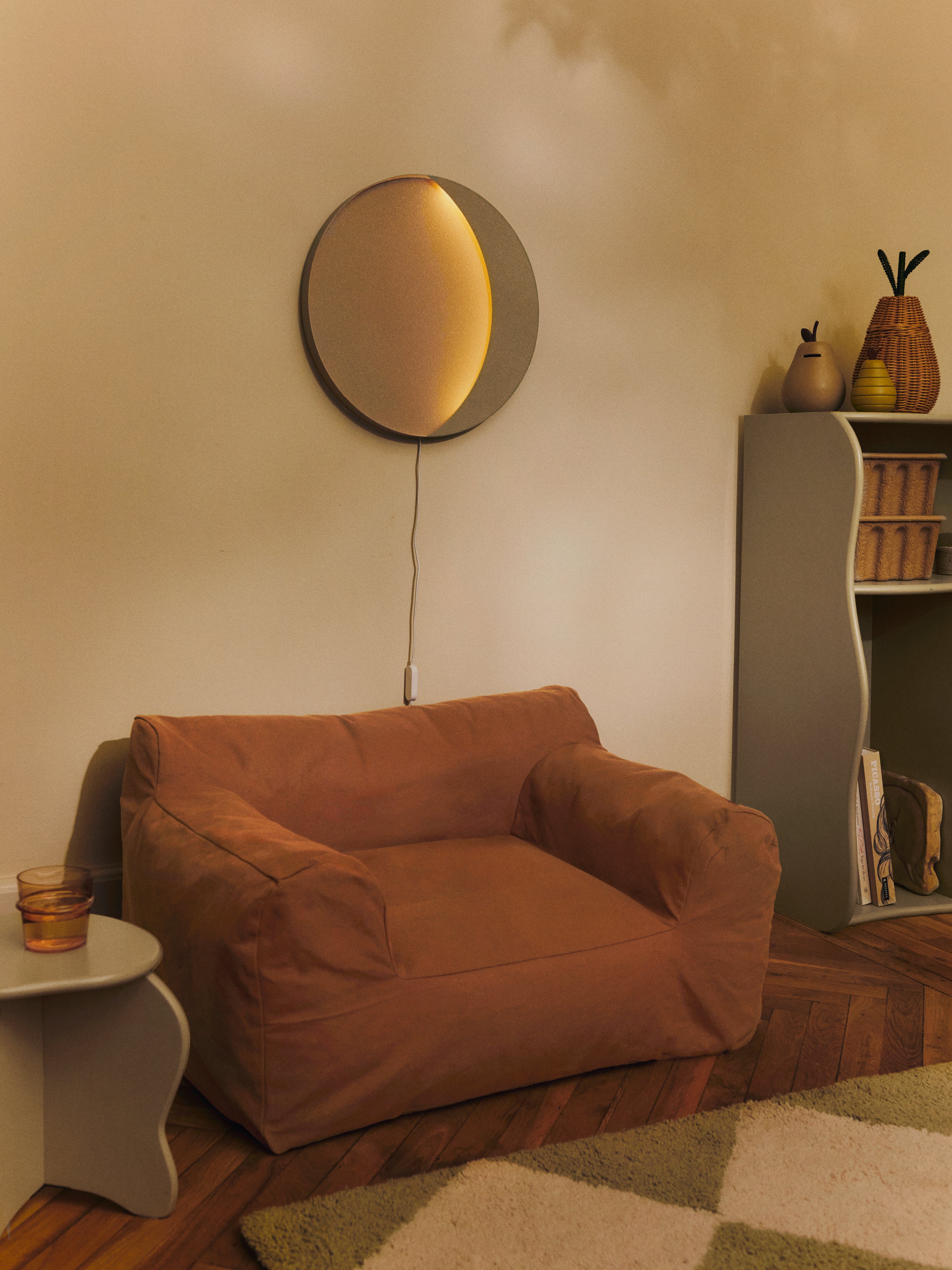 Children's Armchair BILLOW BEAN BAG brown