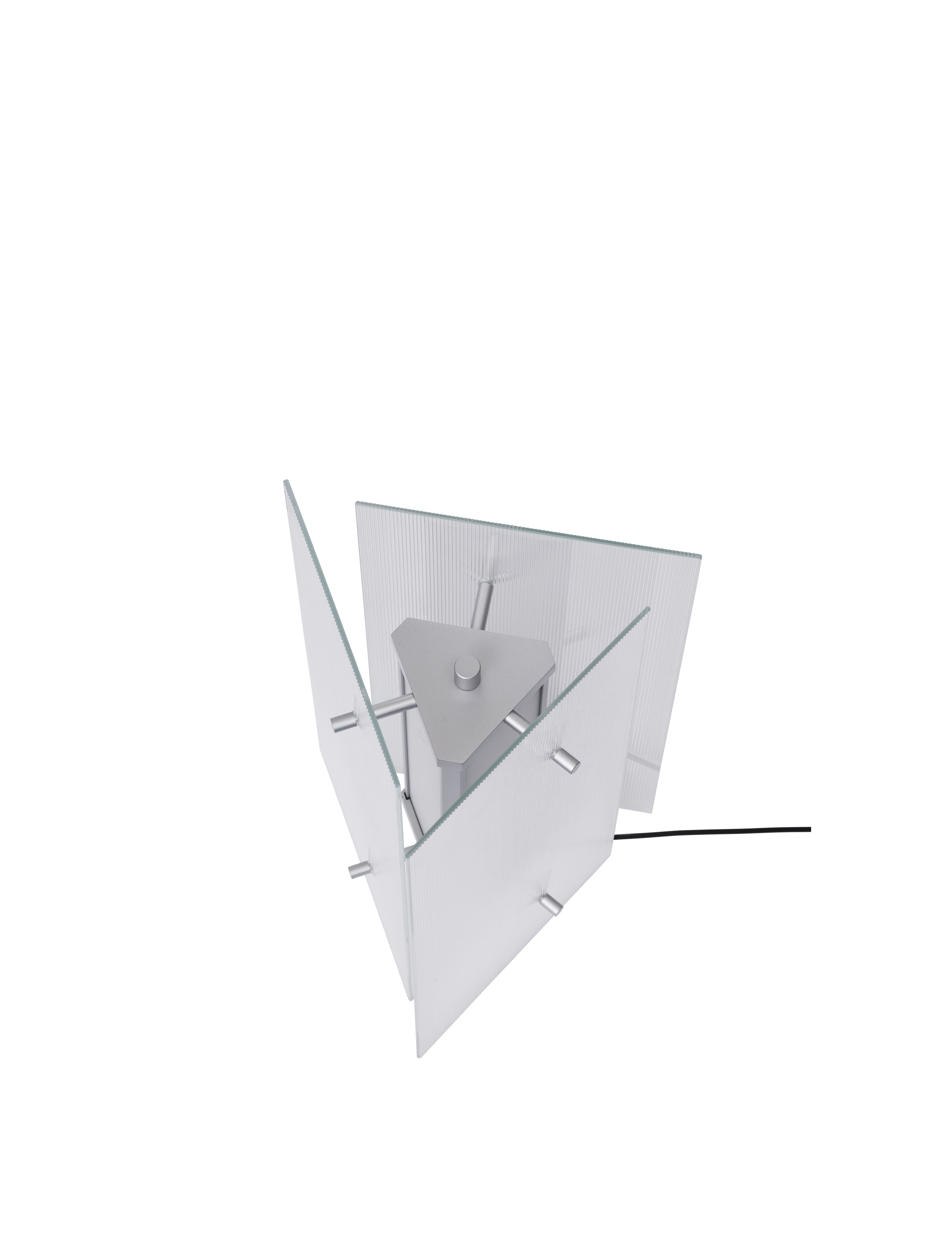 Tischlampe OESTE mit geriffeltem Glas [Klaudia] [zdj główne średnie]