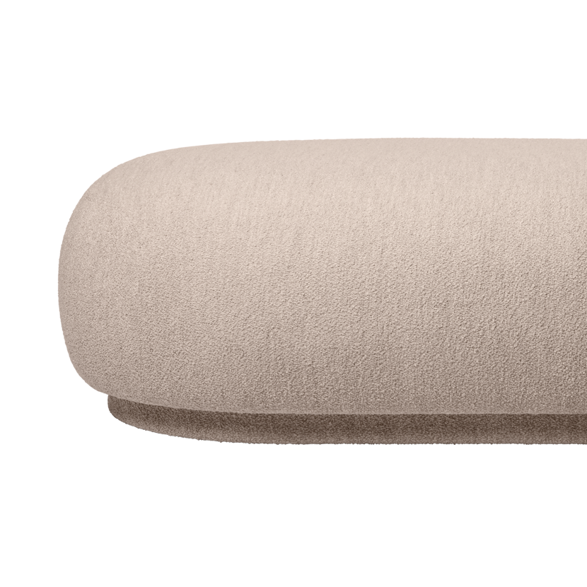 RICO Soft Bouclé Ottoman Cream
