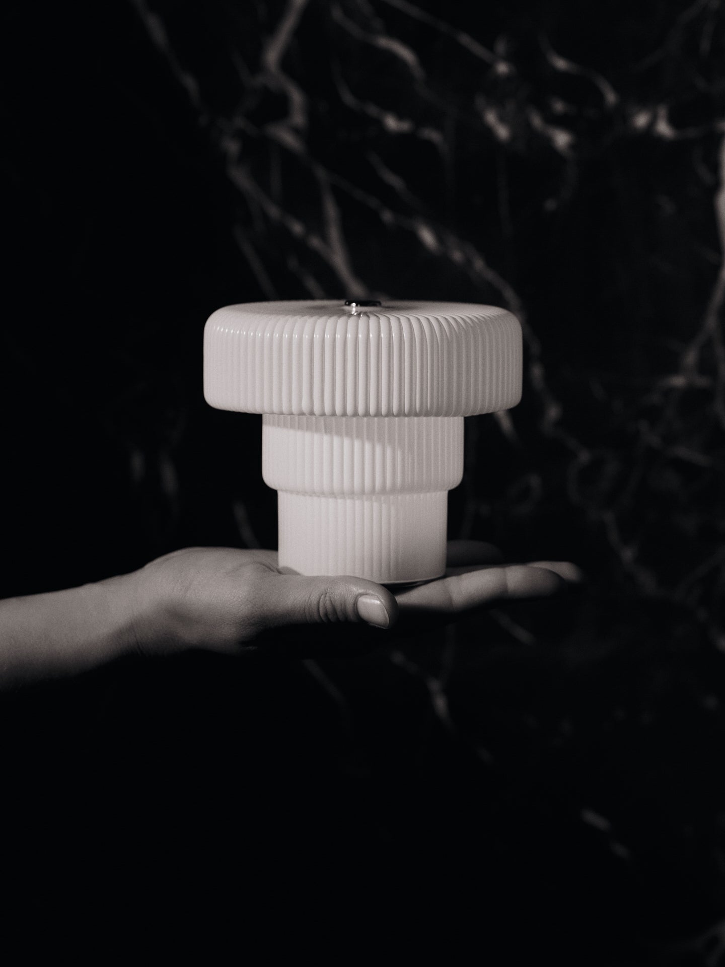 Tragbare Lampe RIPPLE weiß