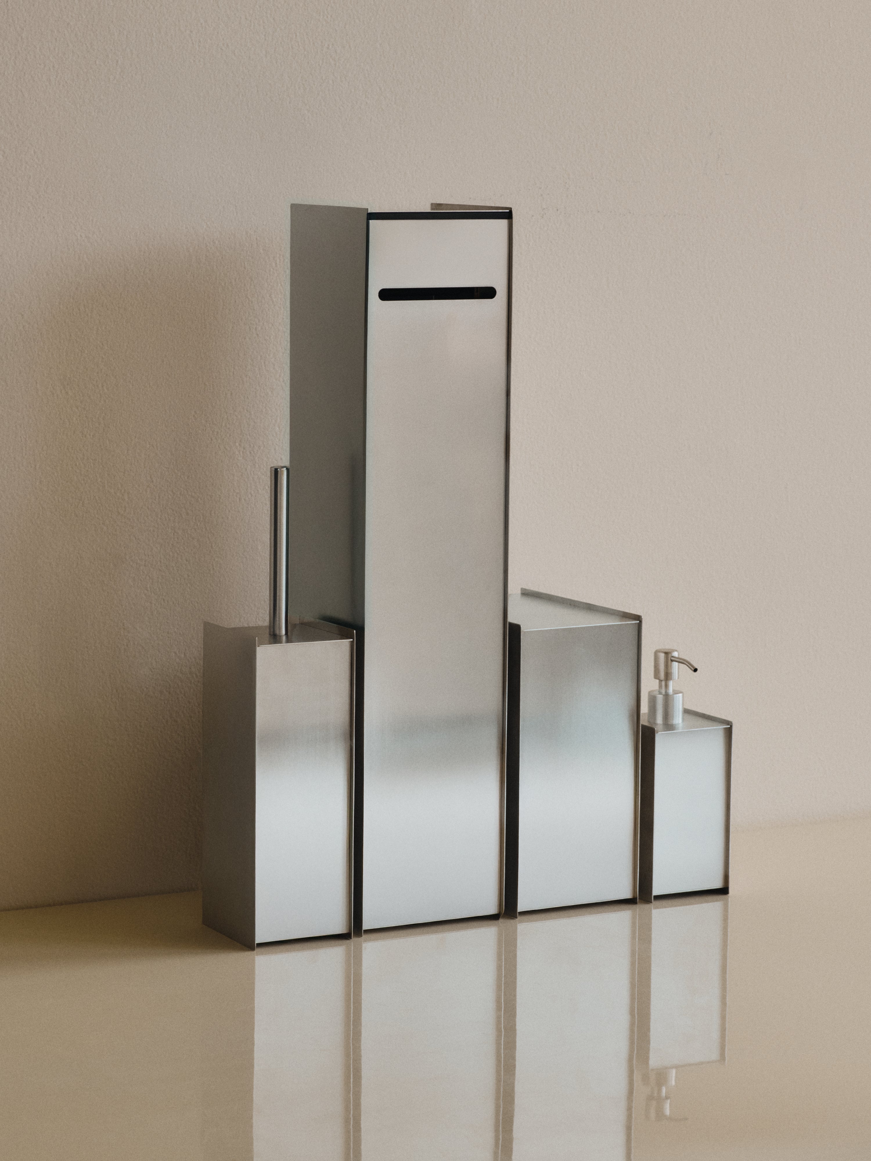 SAMA Bathroom Brush Brushed Steel