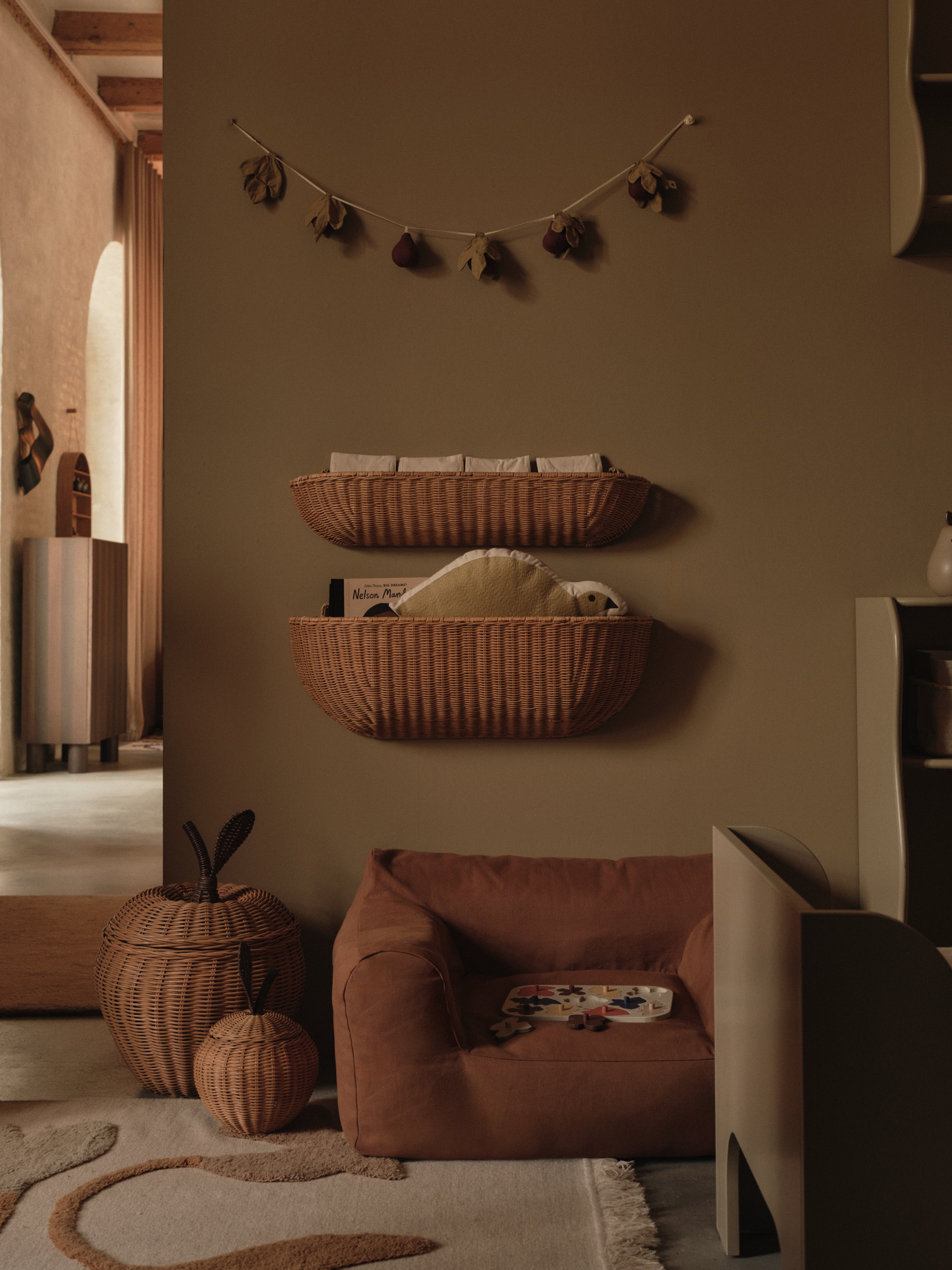 Children's Armchair BILLOW BEAN BAG brown