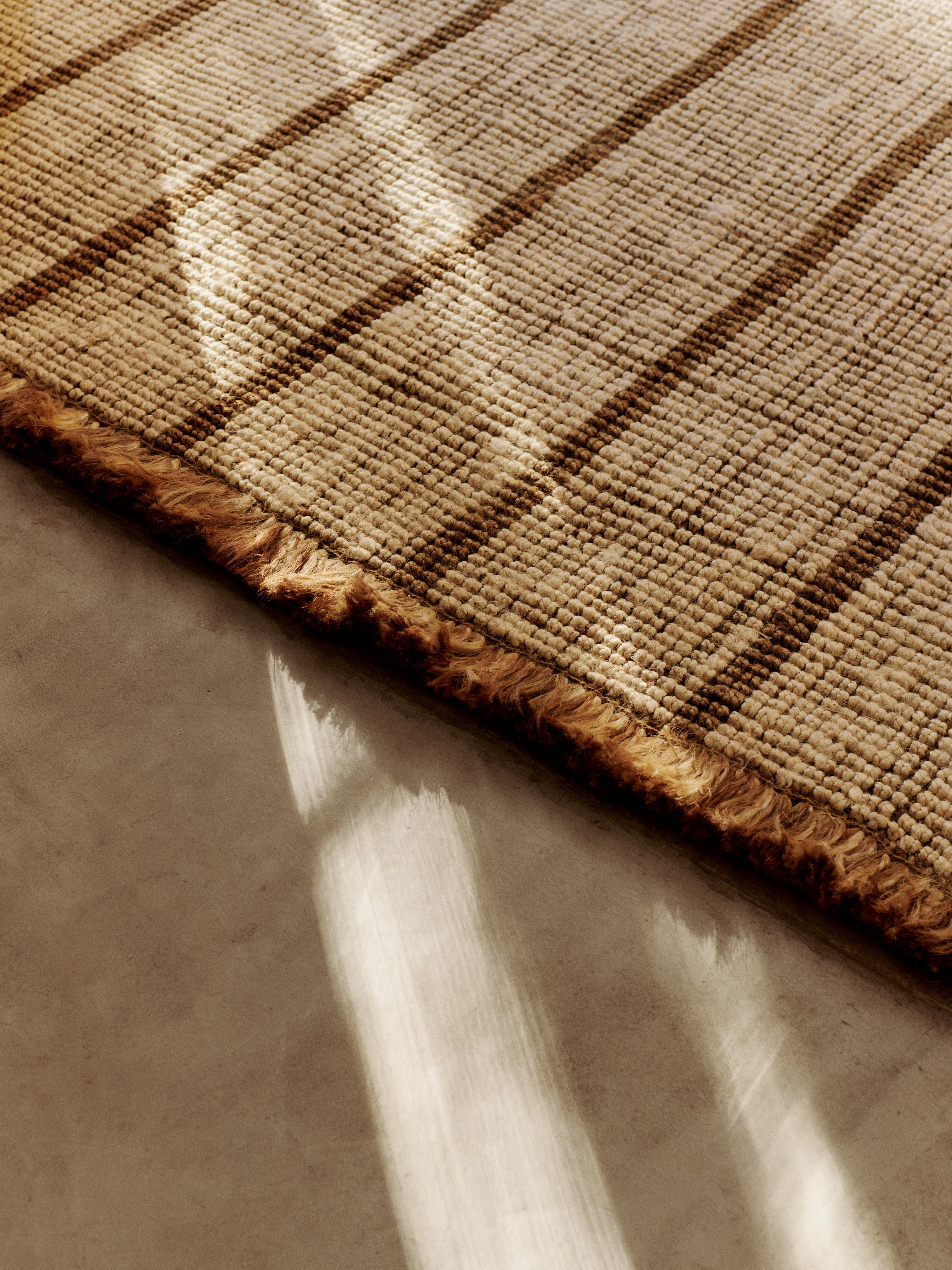Teppich ATHENS STRIPES creme mit braun
