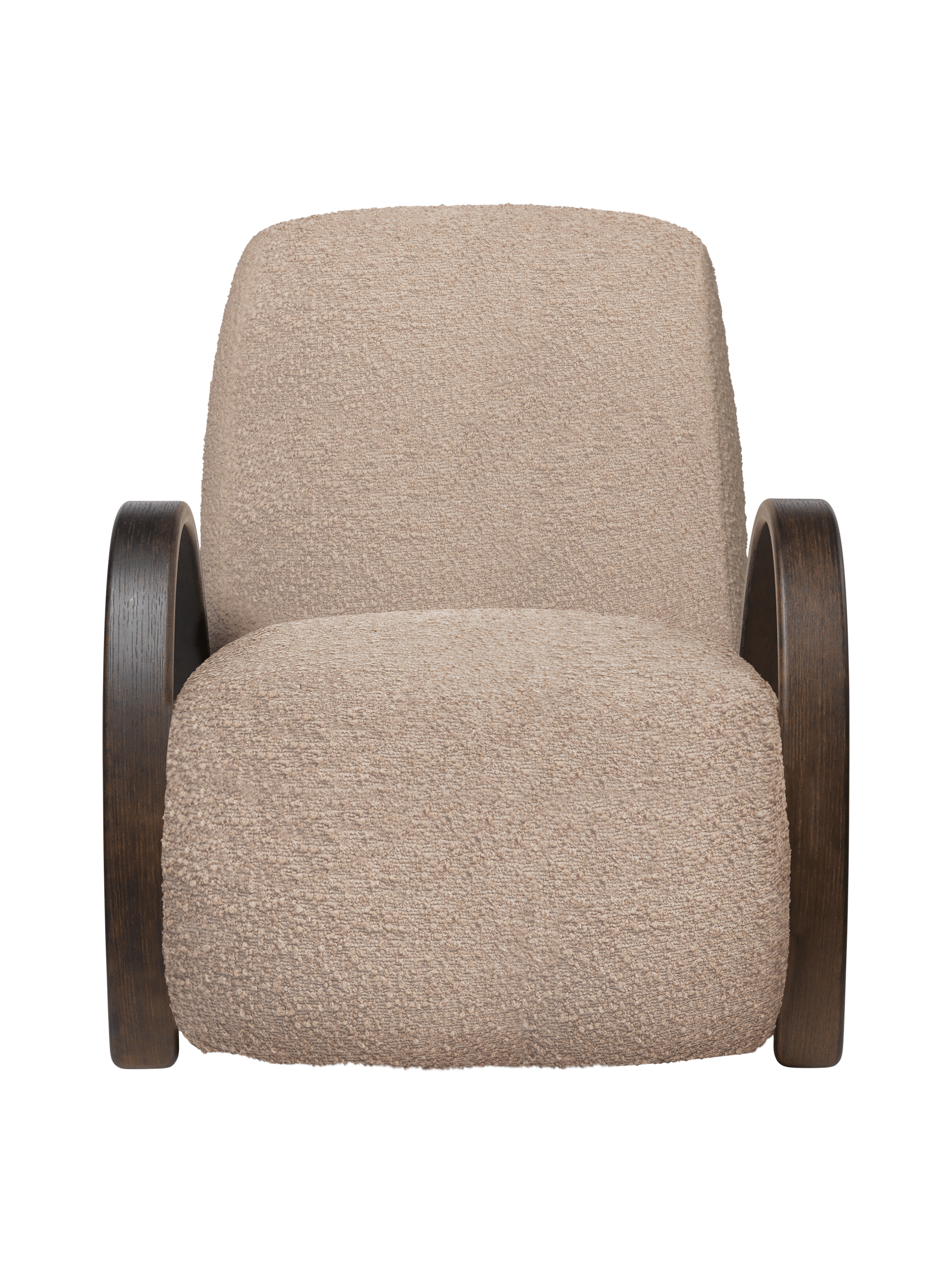 BUUR LOUNGE Armchair in Beige Boucle