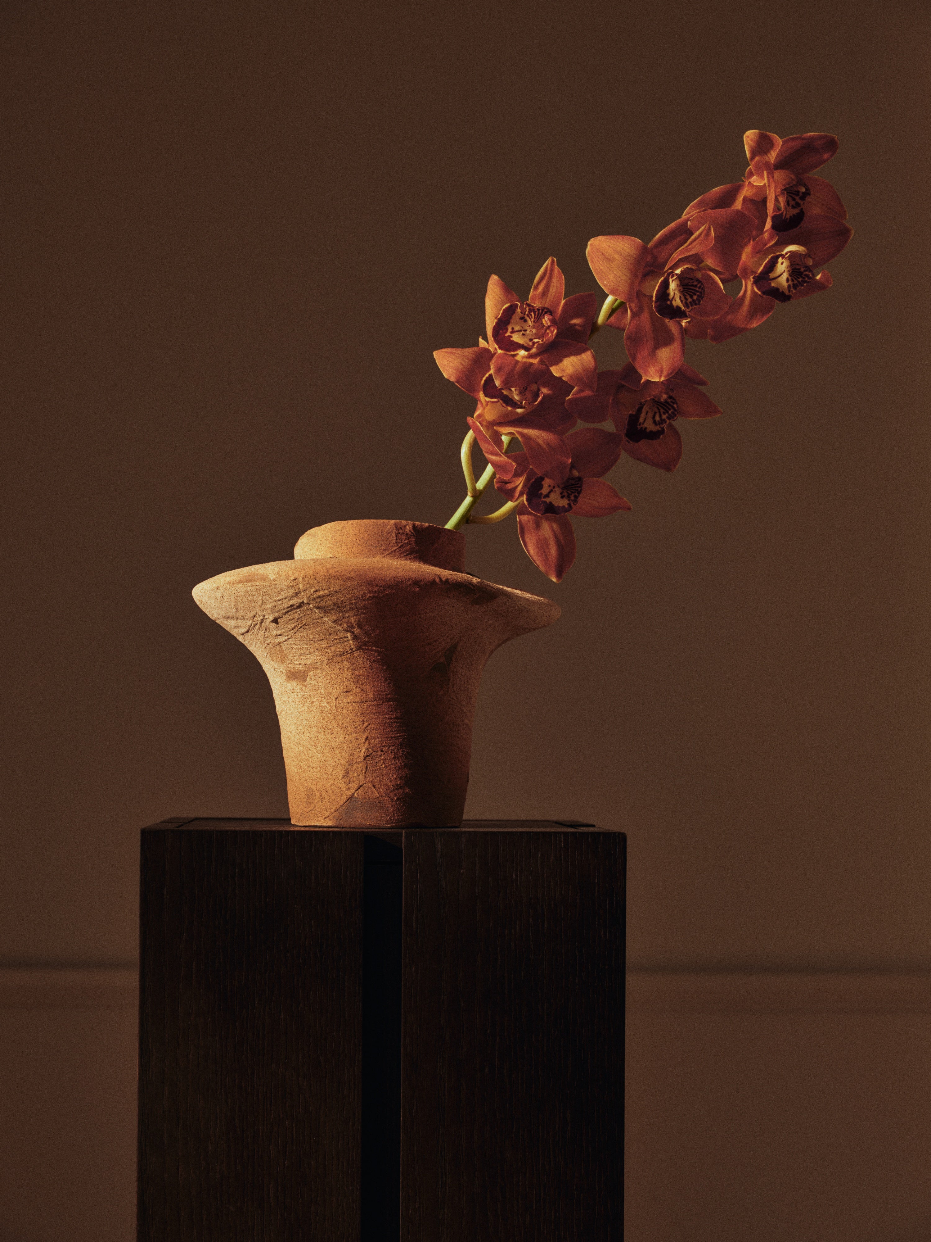 PARCEL Dark Oak Veneer Side Table