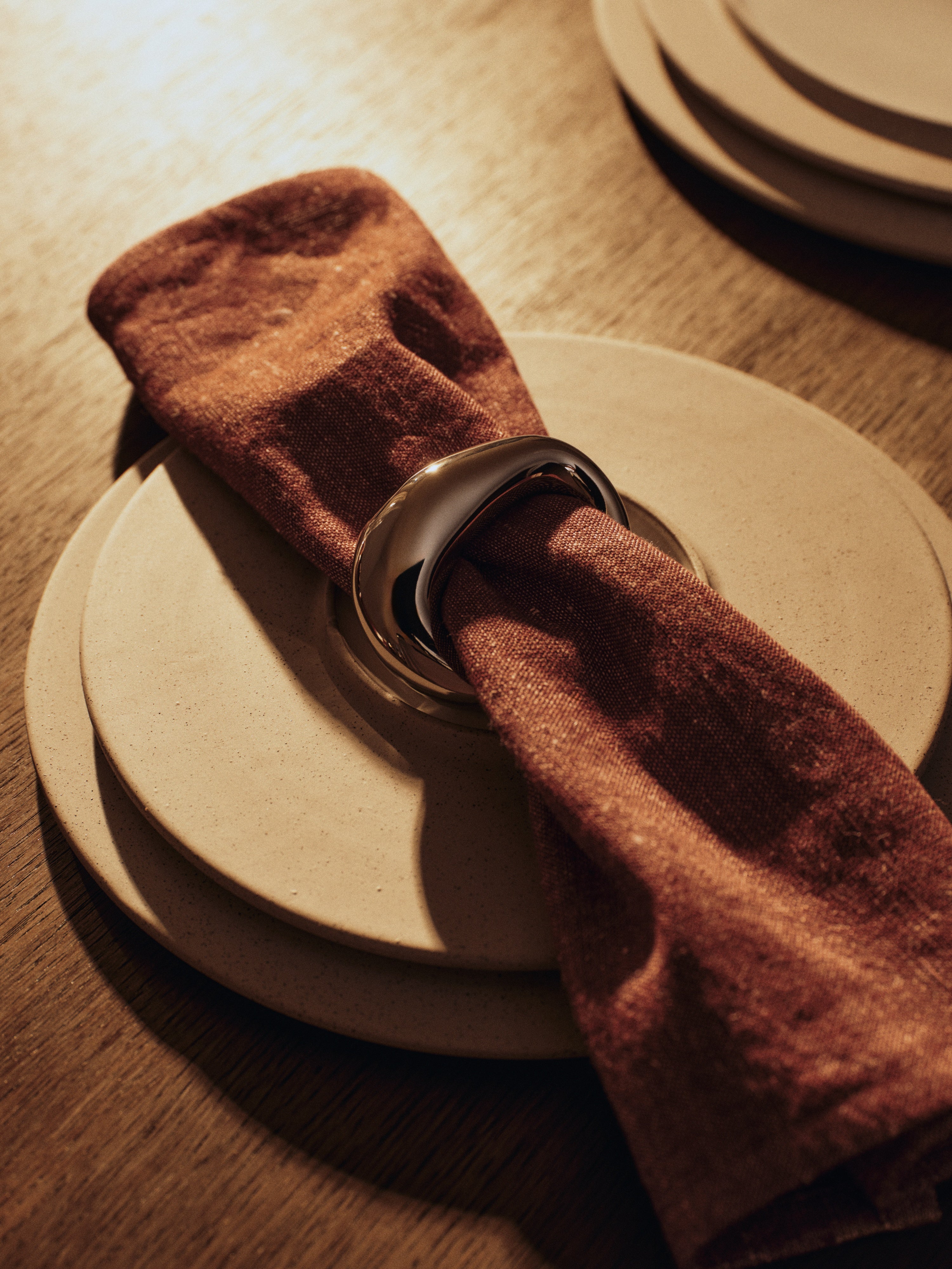 ORRITH Silver Napkin Ring Set