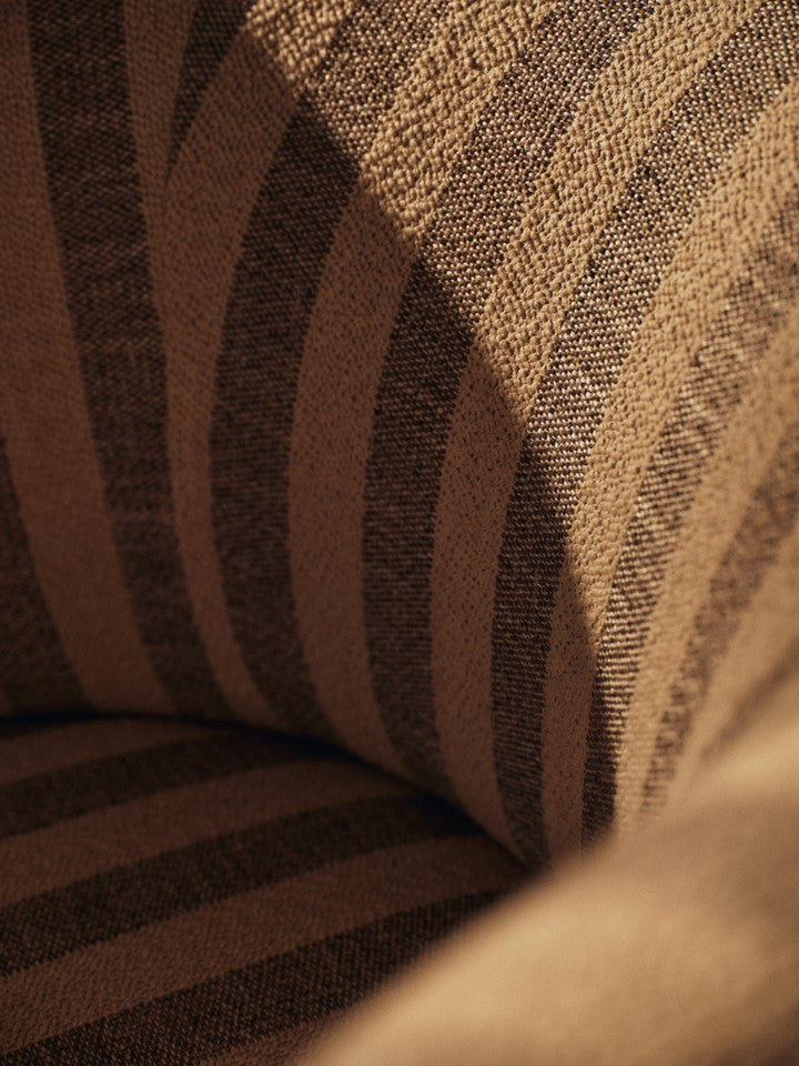 RICO LOUNGE Chocolate Armchair with Sand