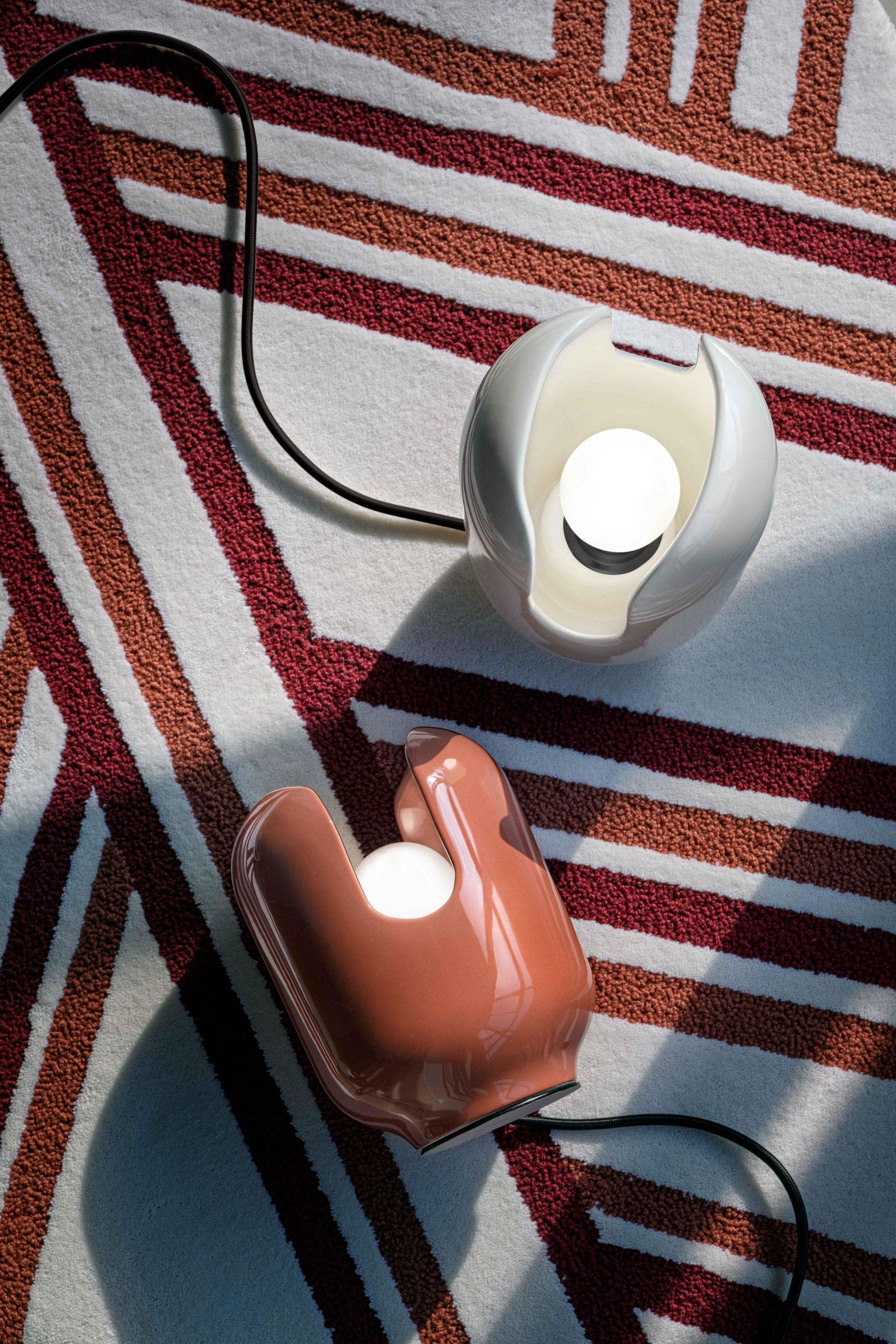 Keramik-Tischlampe BATUCADA creme