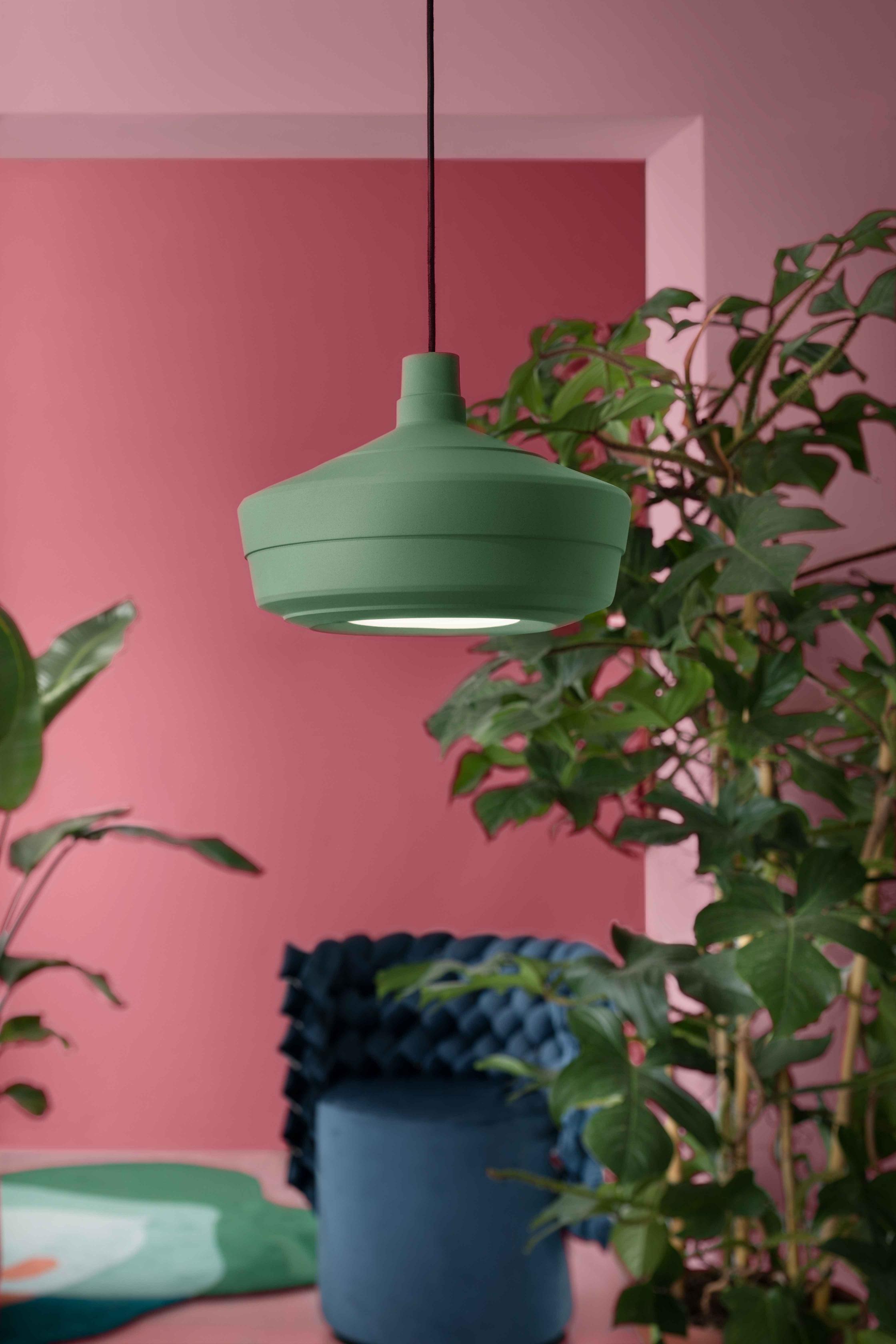 CHURUATA ceramic pendant lamp in sage