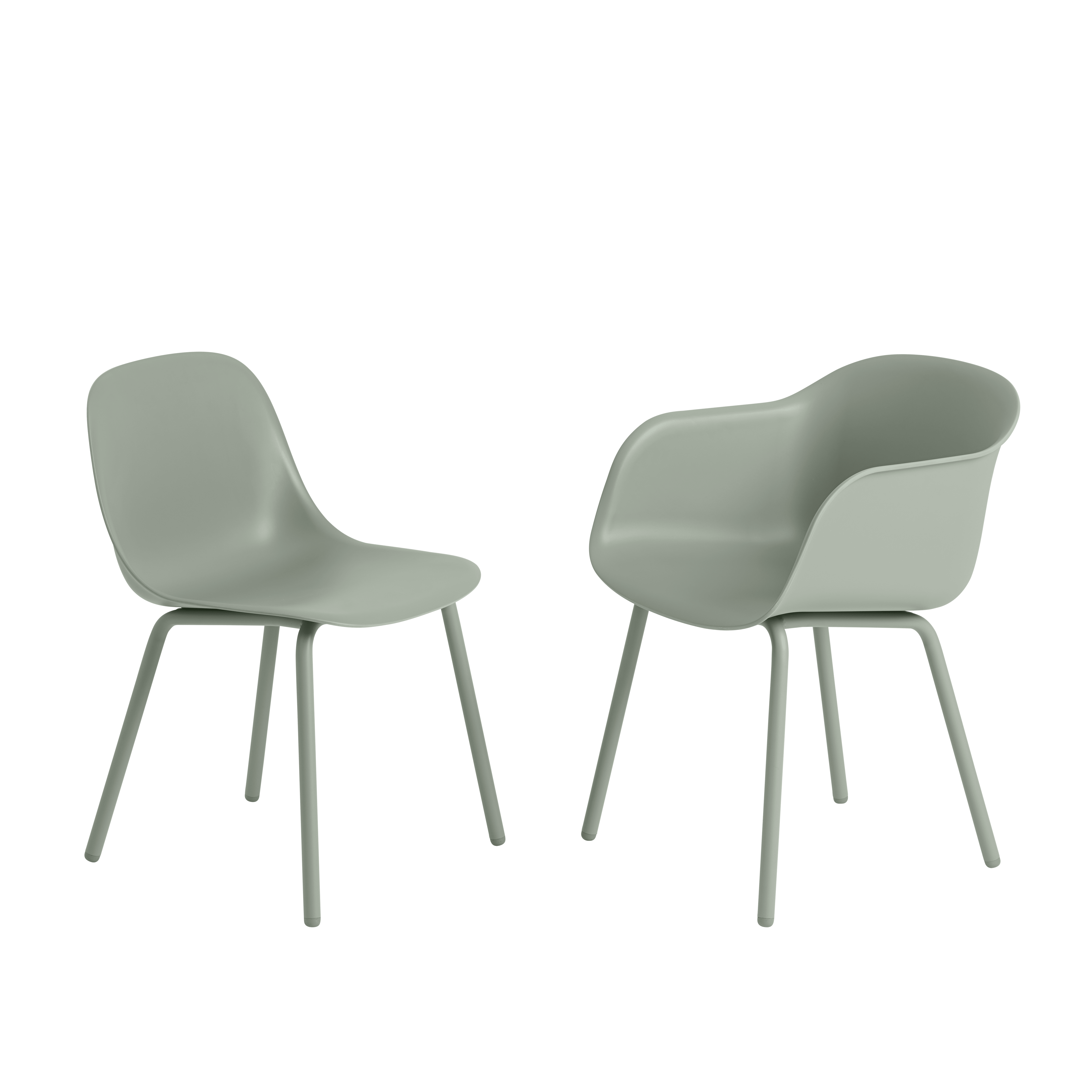 Outdoor Chair FIBER Dirty Green