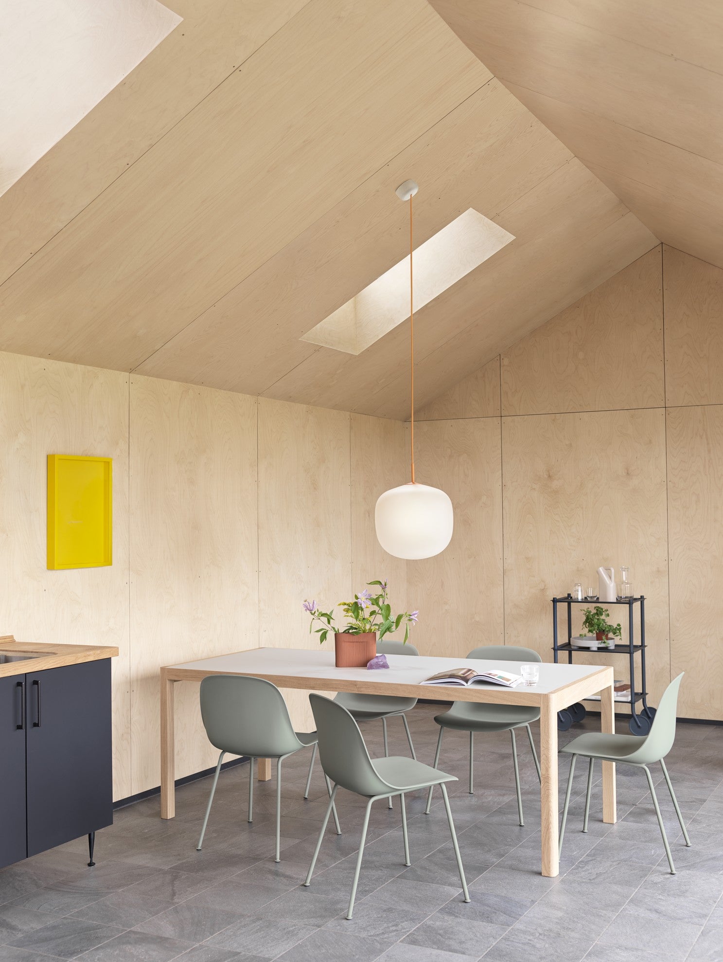 RIME orange pendant lamp