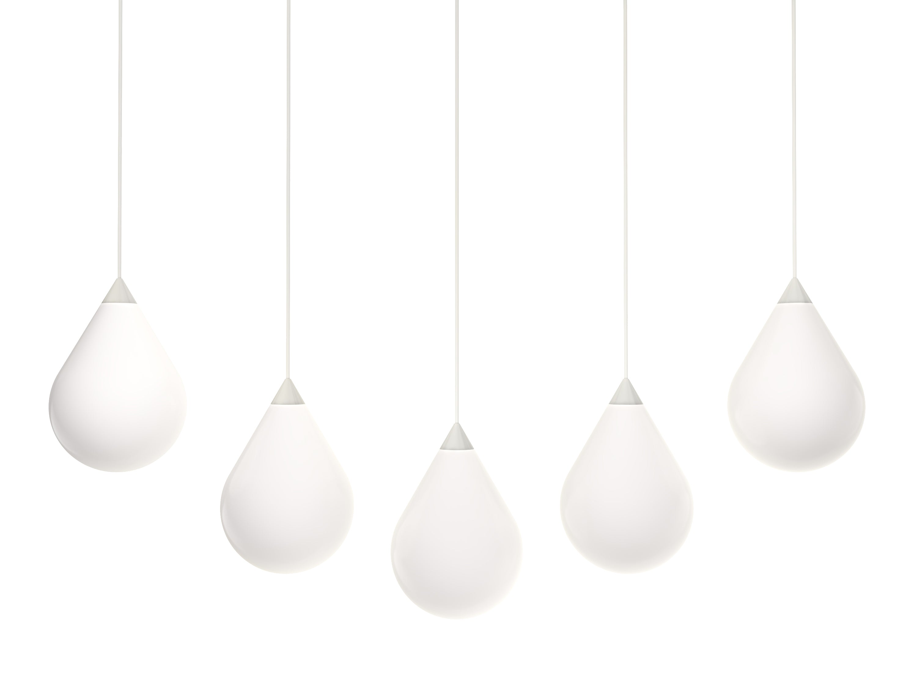 FLARE BEAD Pendant Lamp with Opal Shade