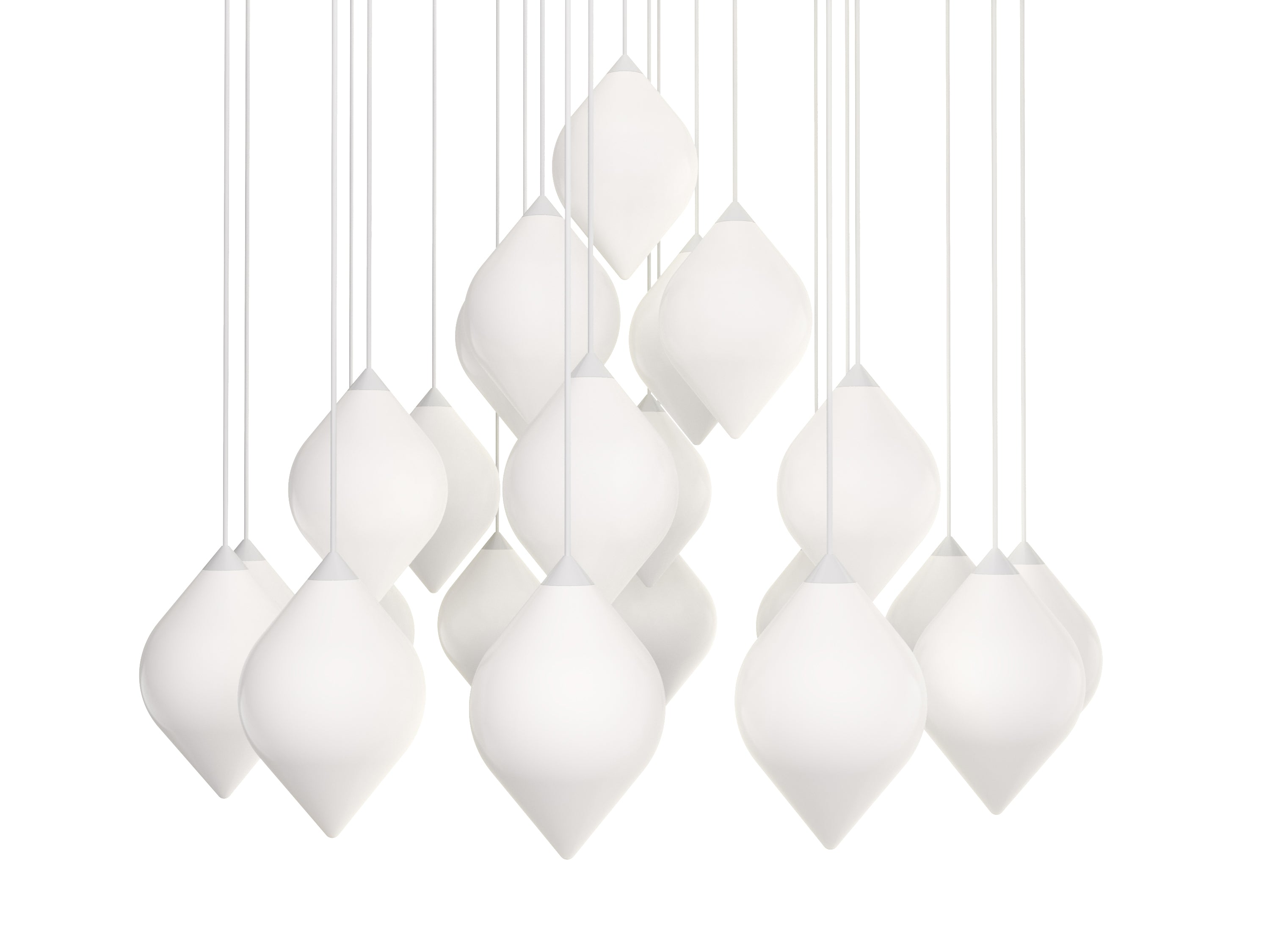 FLARE TOP Pendant Lamp with Opal Shade