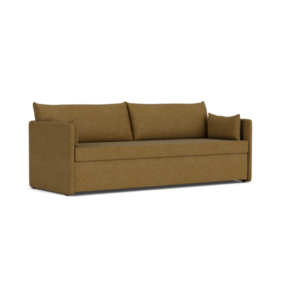 Sofa mit Schlaffunktion 3-sitzig 0FFSET senfgelb [Julia]
