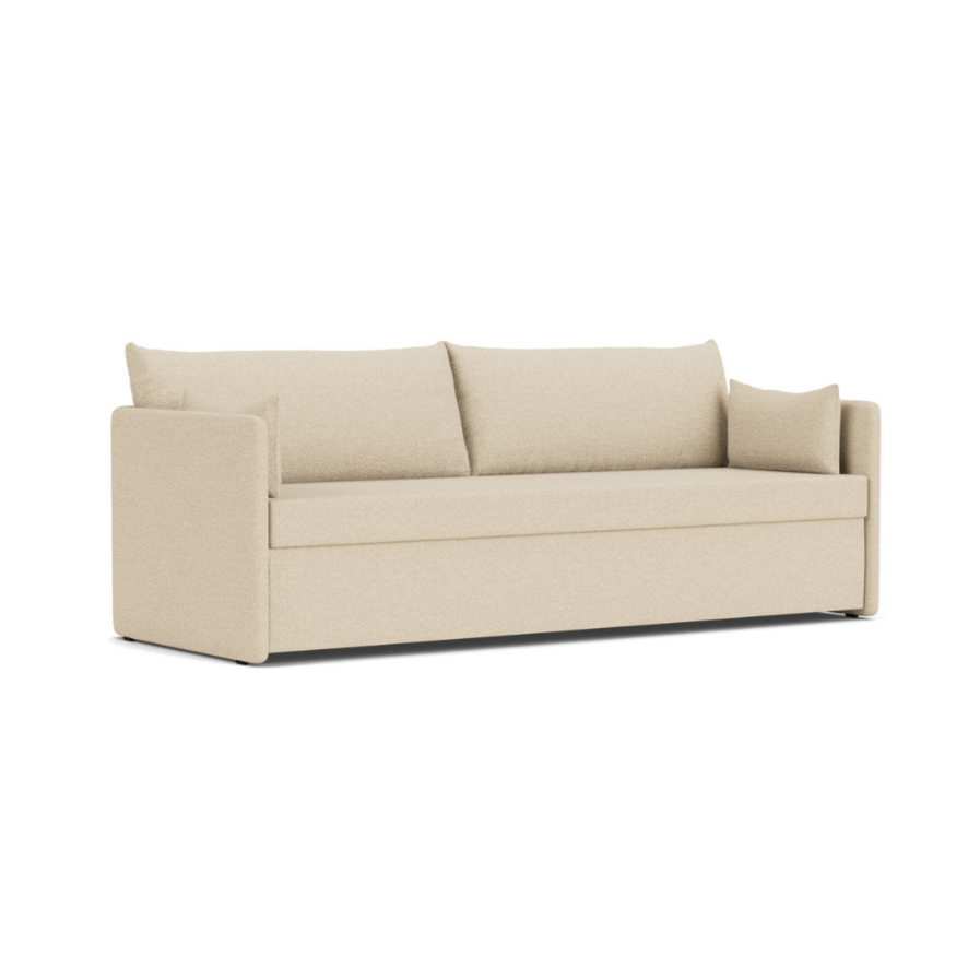 Sofa mit Schlaffunktion 3-sitzig 0FFSET hellbeige [Julia]