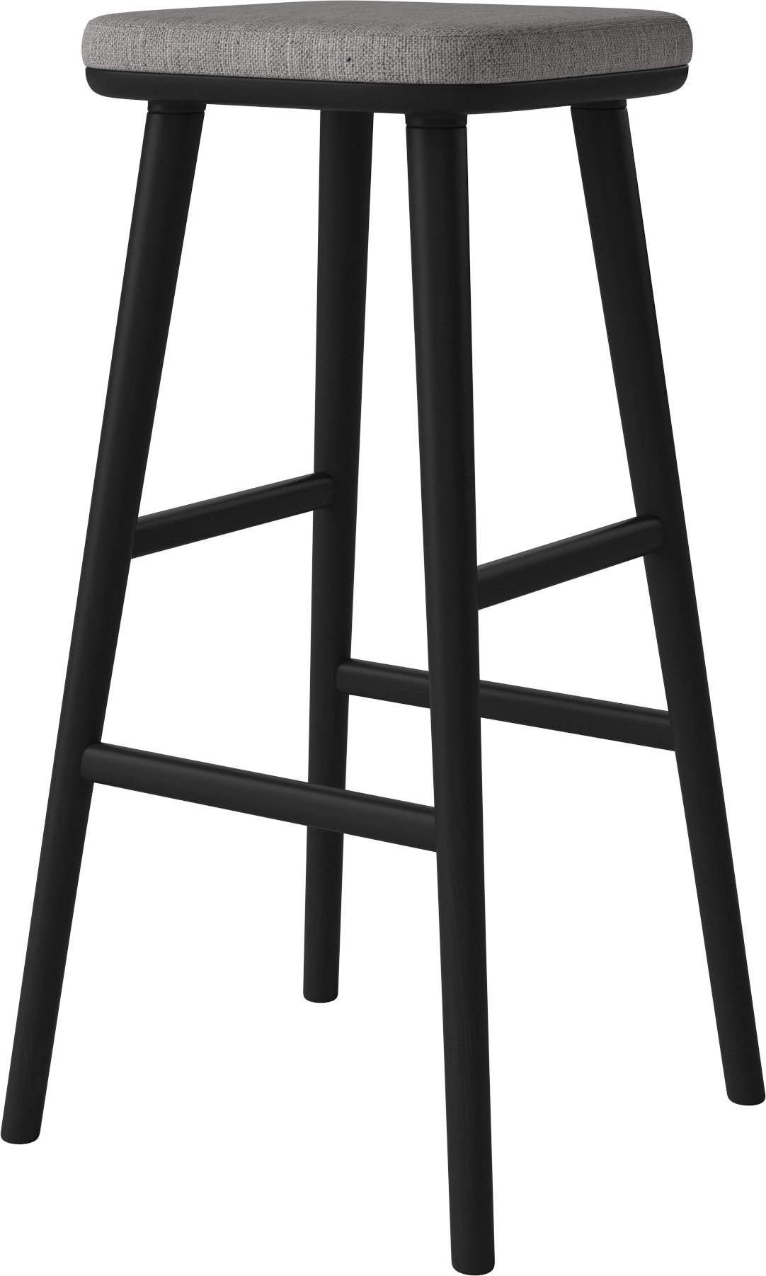 FLOR Upholstered HOKER FLOR BASE FROM BLACK Oak wood