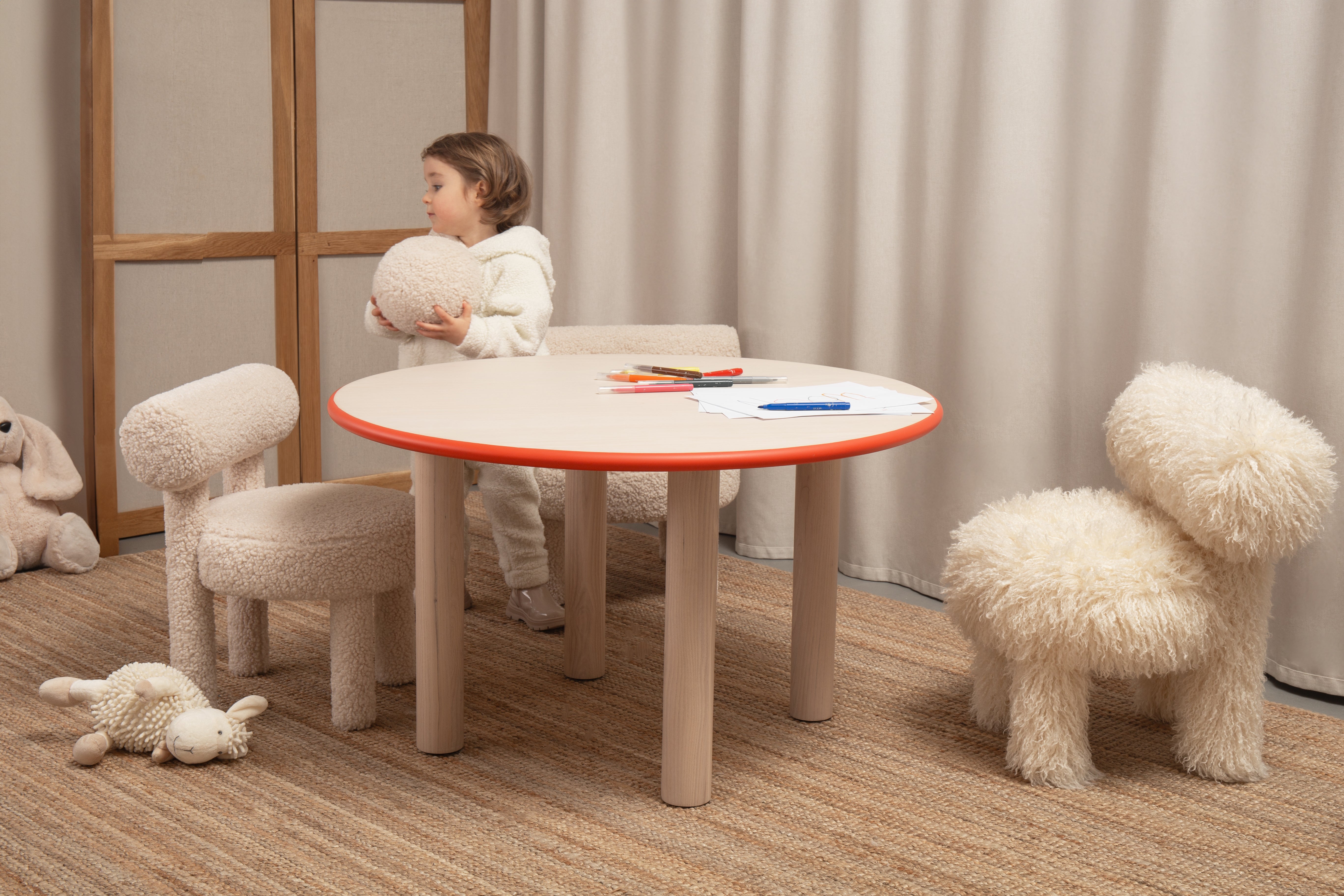 Children's Armchair BABY GROPIUS CS1 - FLUFFY EDITION artificial fur