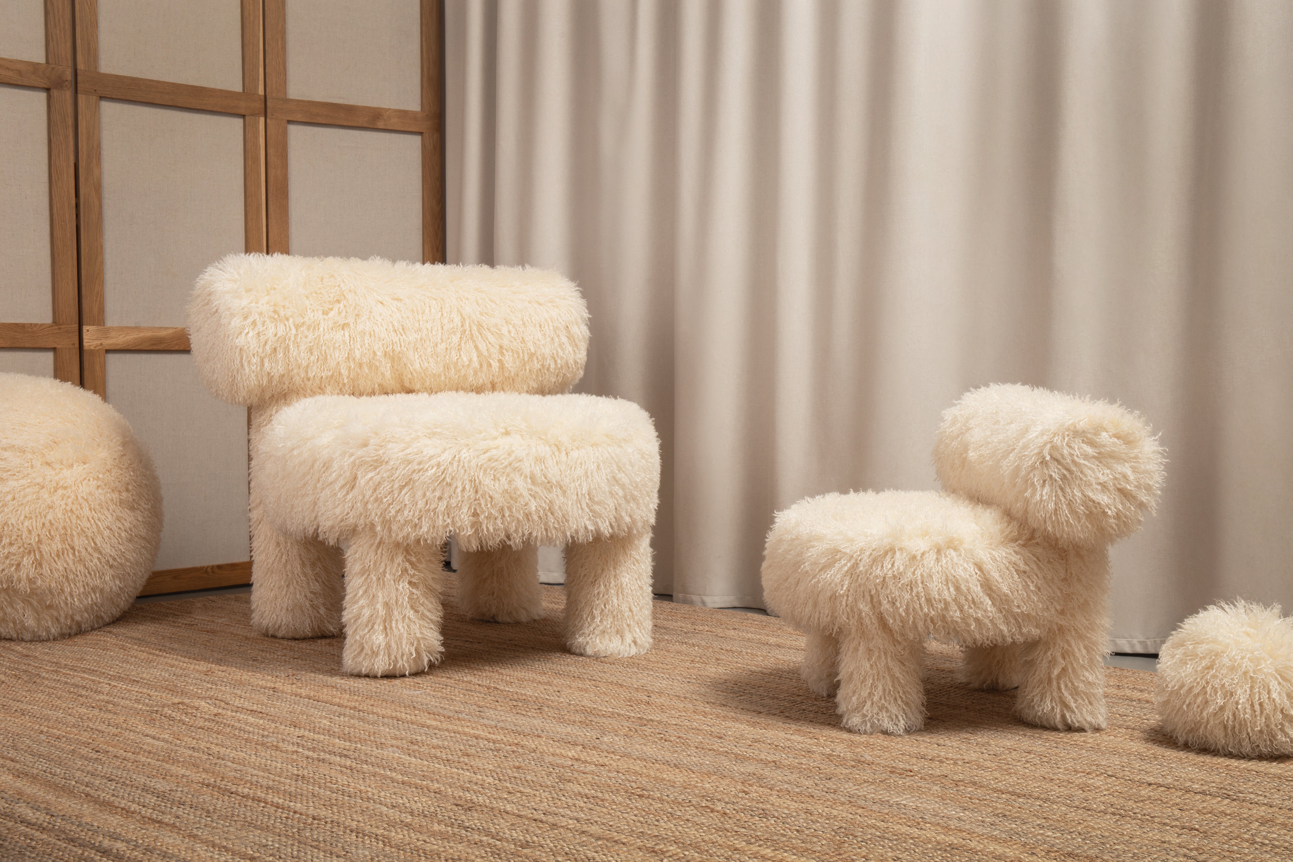 Children's Armchair BABY GROPIUS CS1 - FLUFFY EDITION artificial fur