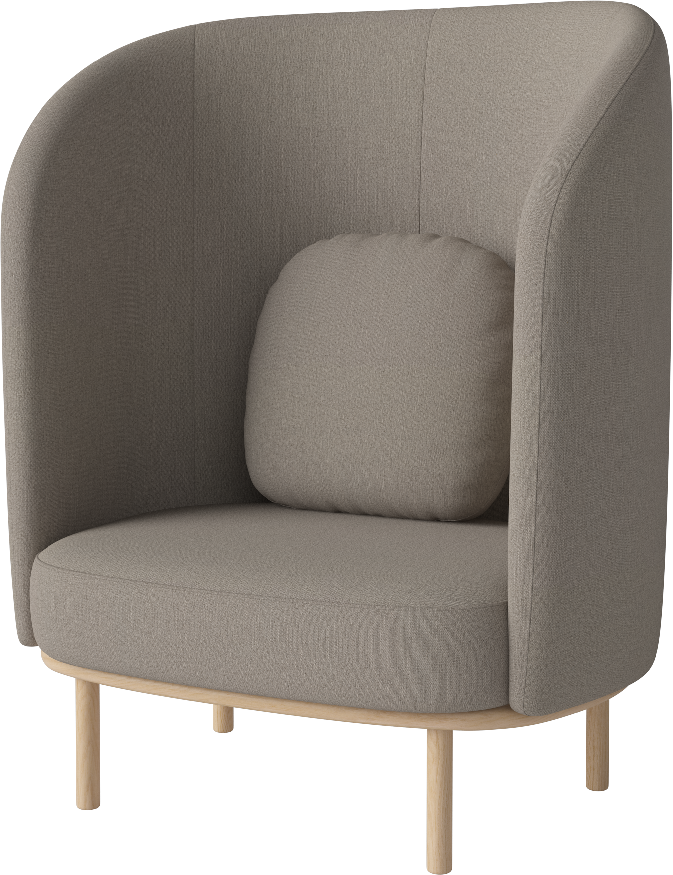 FUUGA Armchair Nesting base of bleached oak wood