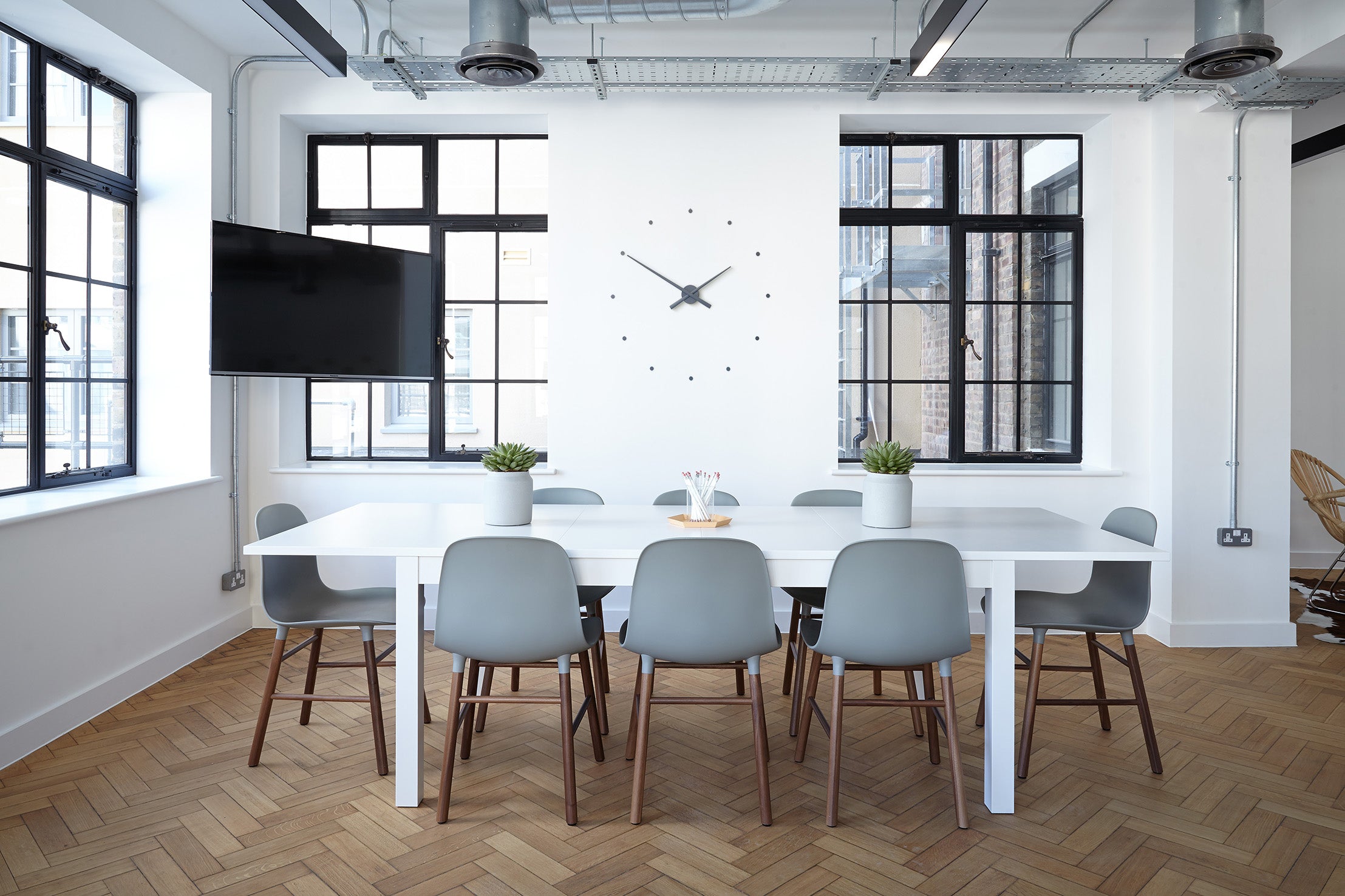 Gray wall clock OJ