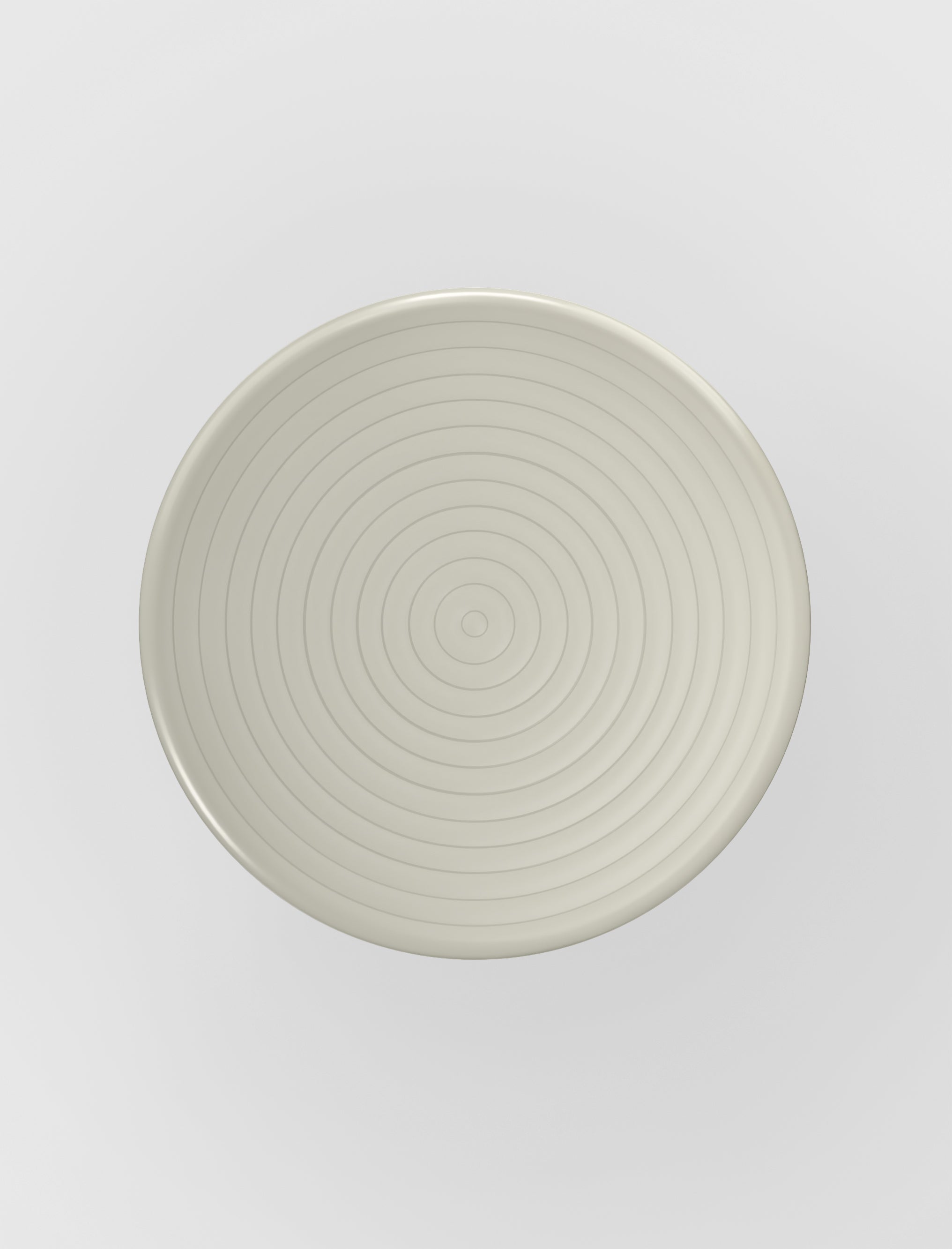 Round Outdoor Table GROOVE Broken White