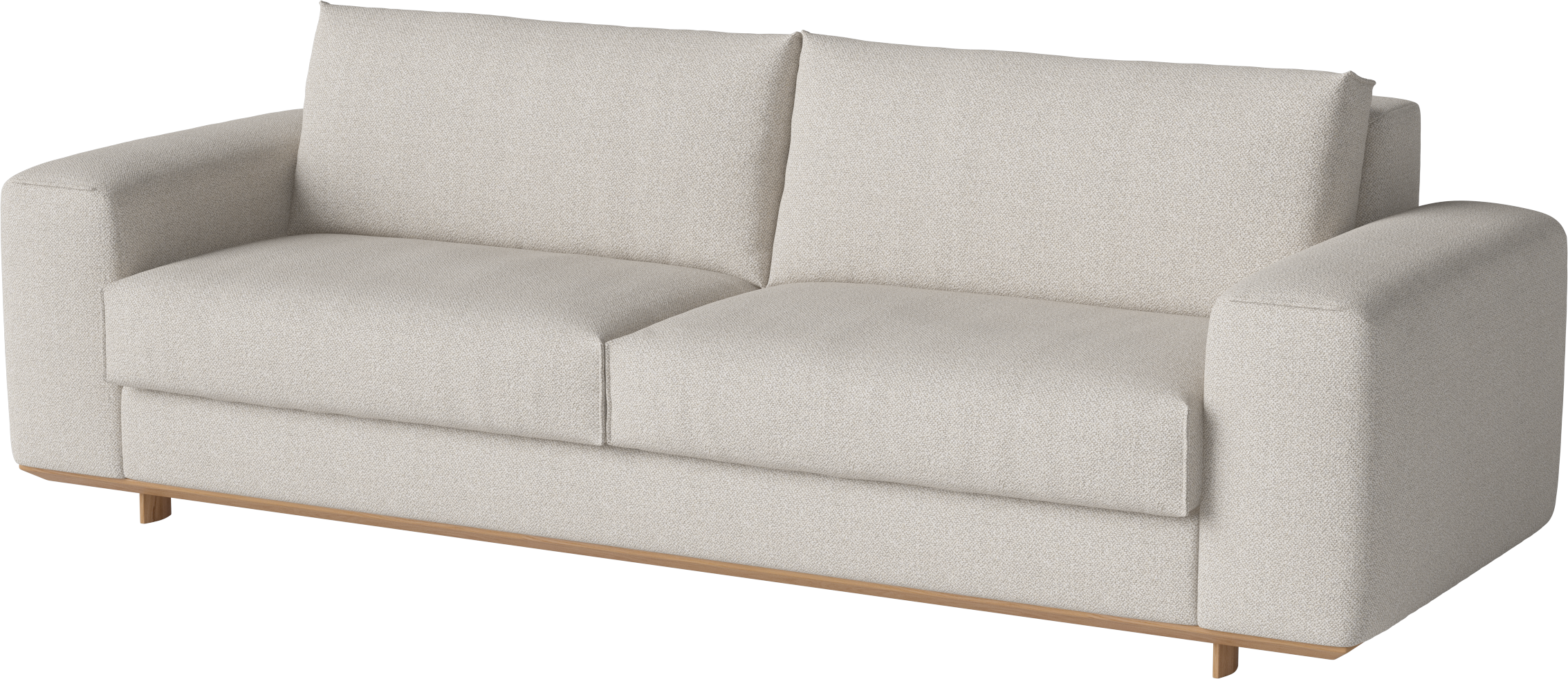 Delived 3-seater sofa base of oak wood