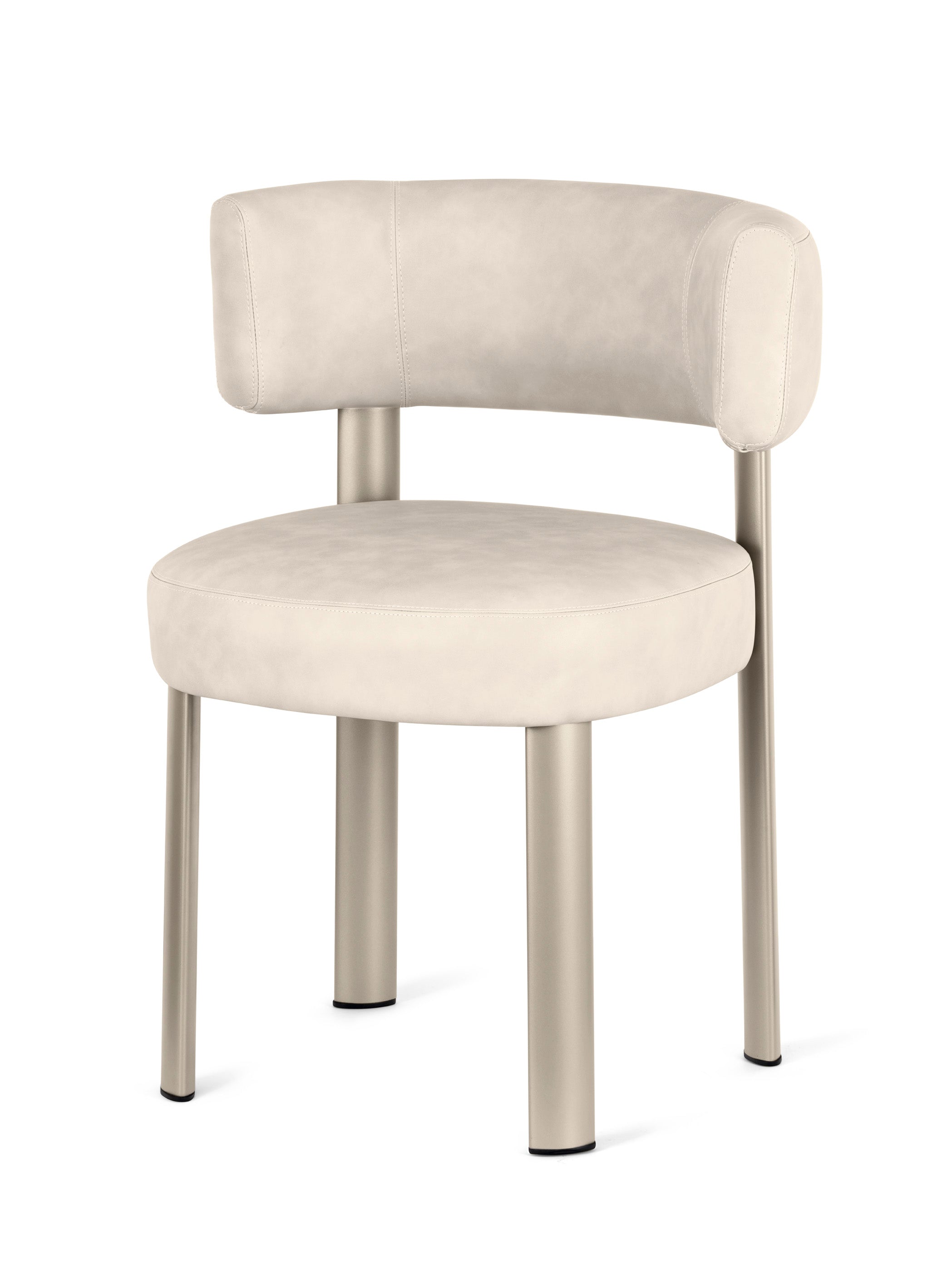 GLEN upholstered chair with beige base