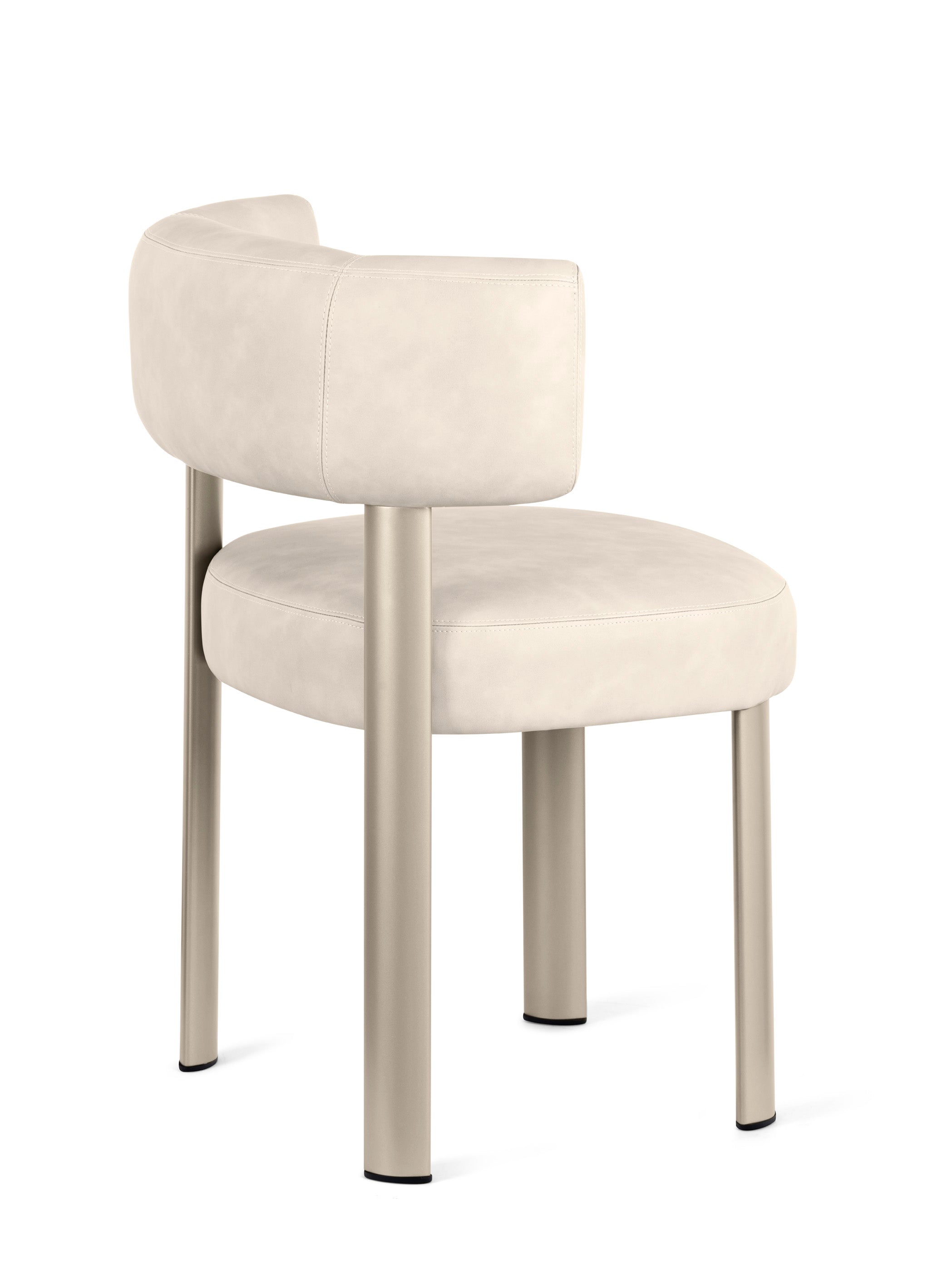 GLEN upholstered chair with beige base