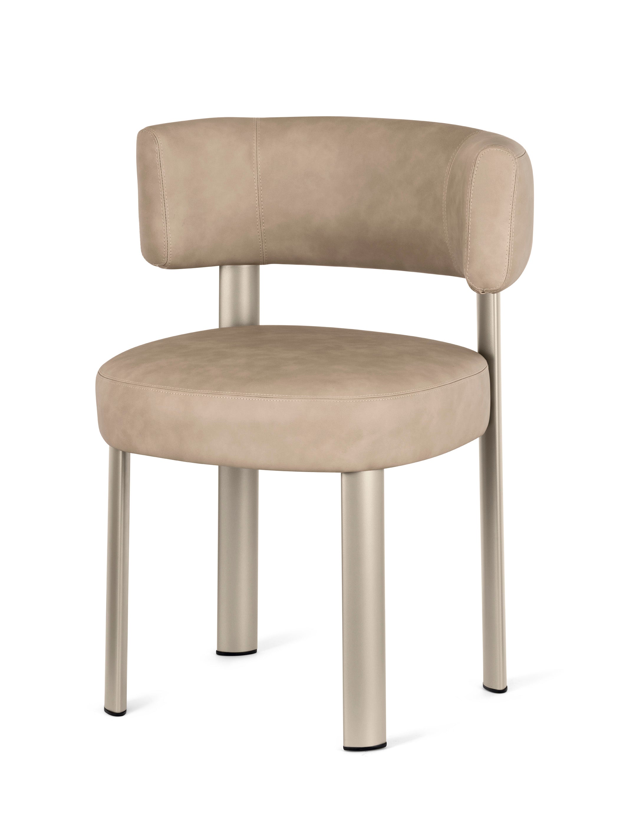 GLEN upholstered chair with beige base