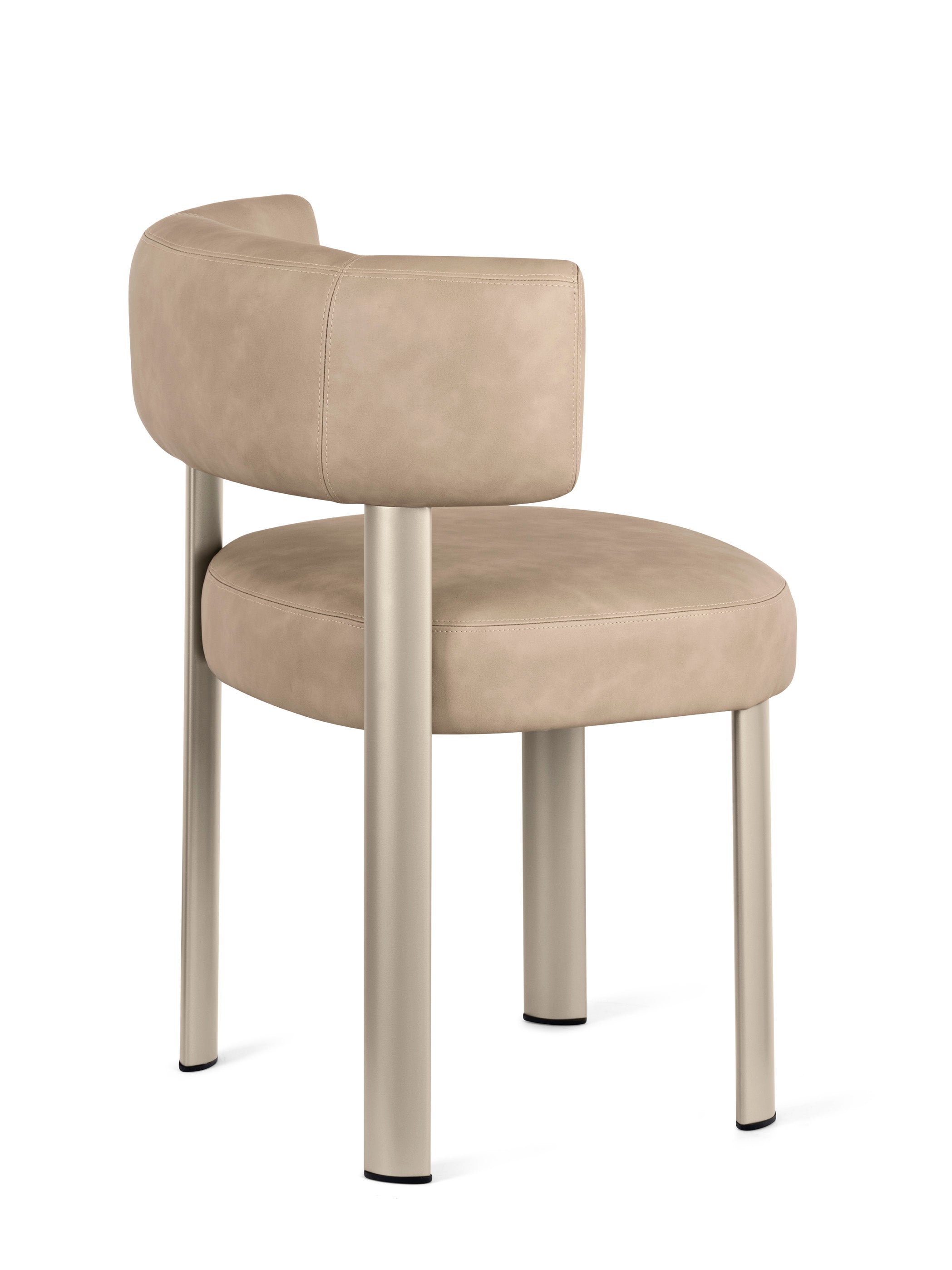 GLEN upholstered chair with beige base