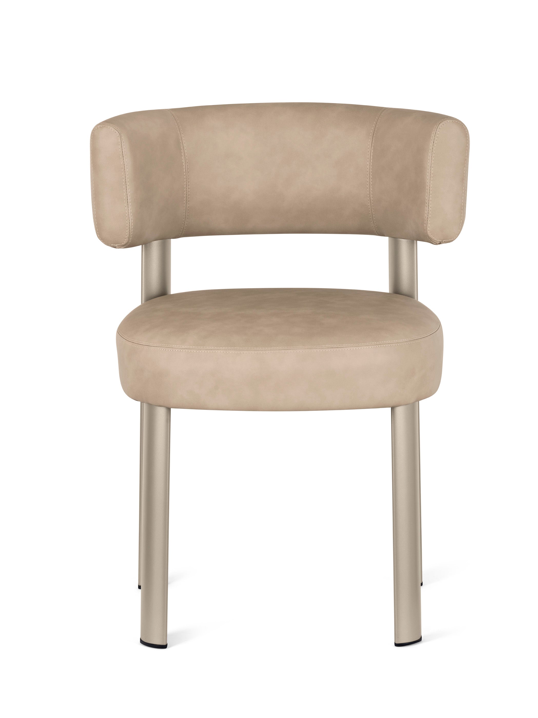 GLEN upholstered chair with beige base
