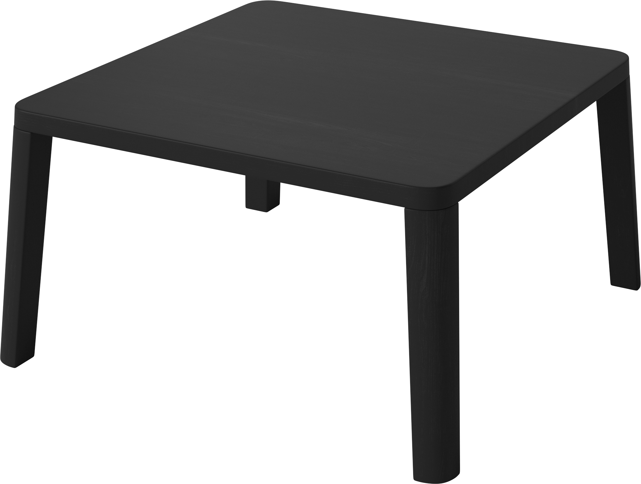 Graceful coffee table black oak wood