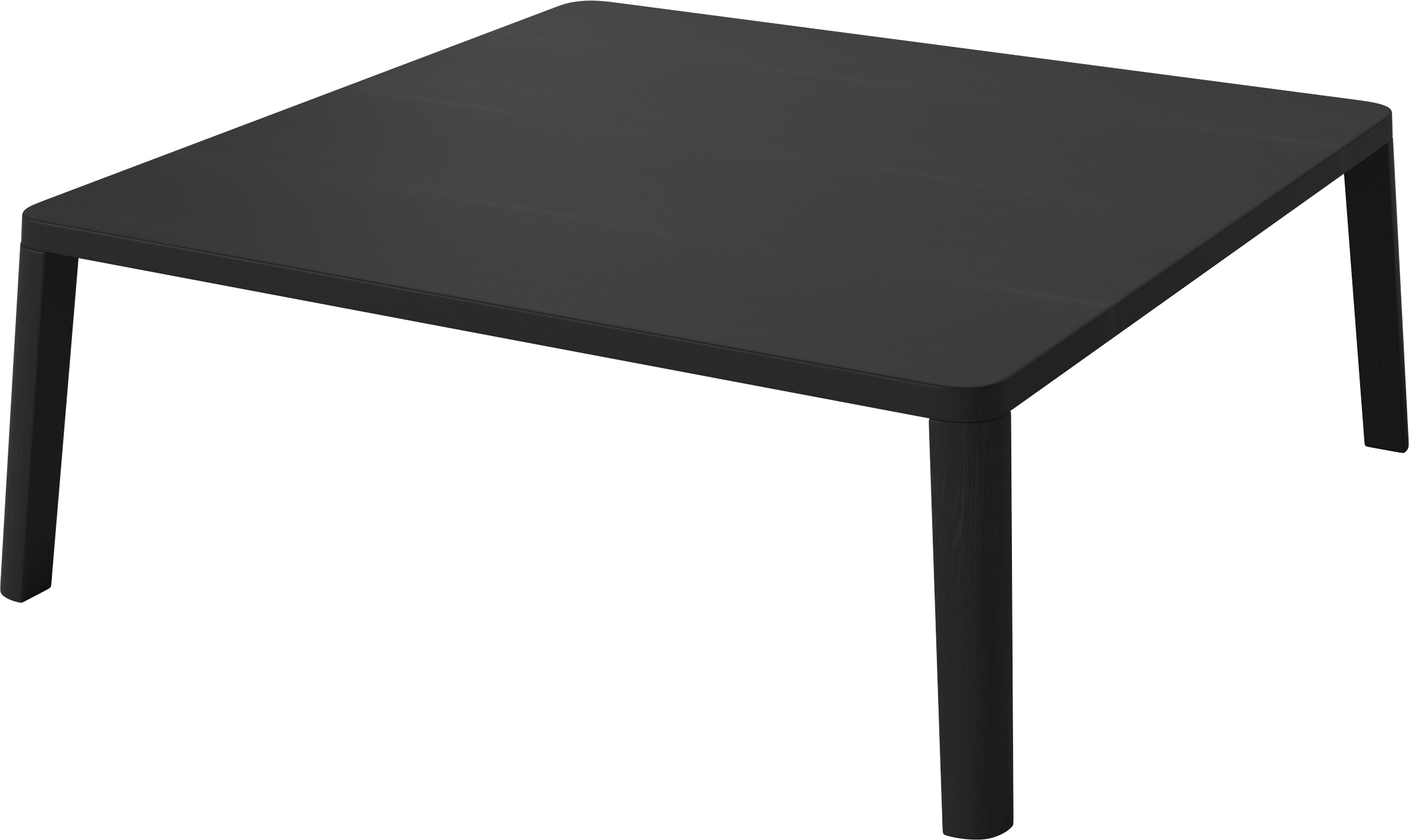 Graceful coffee table black oak wood