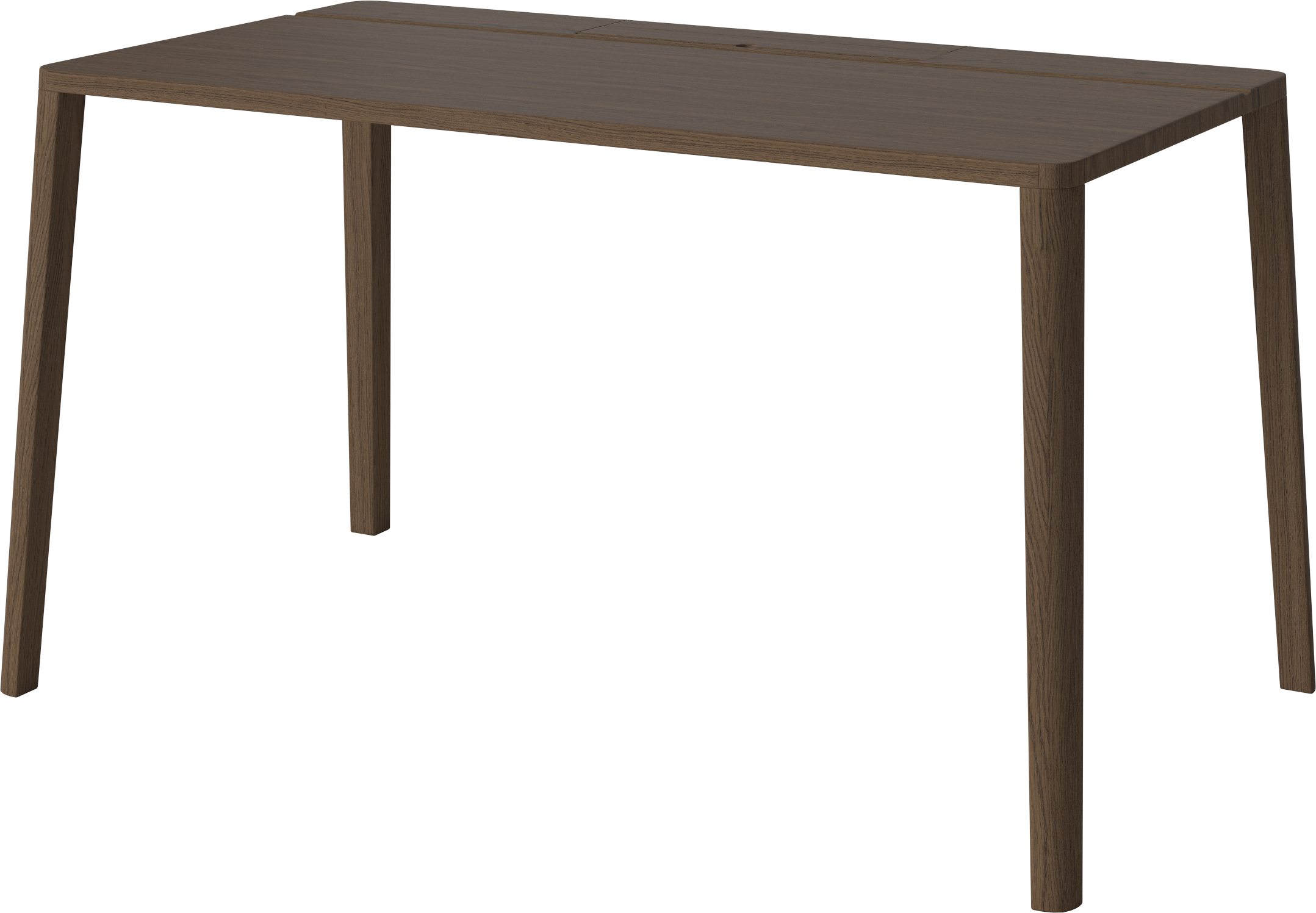 Graceful desk dark oak wood