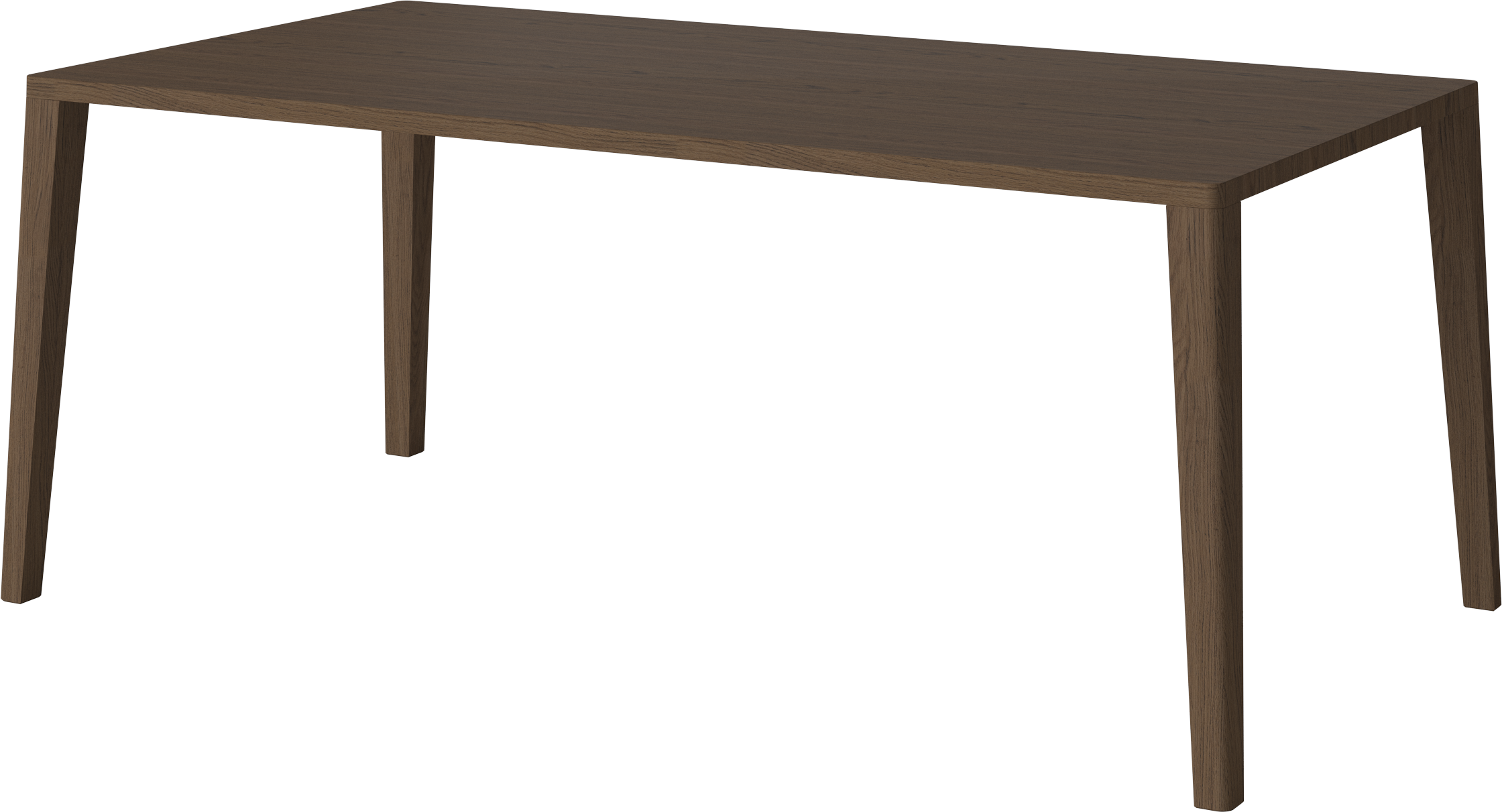 Graceful table dark oak wood