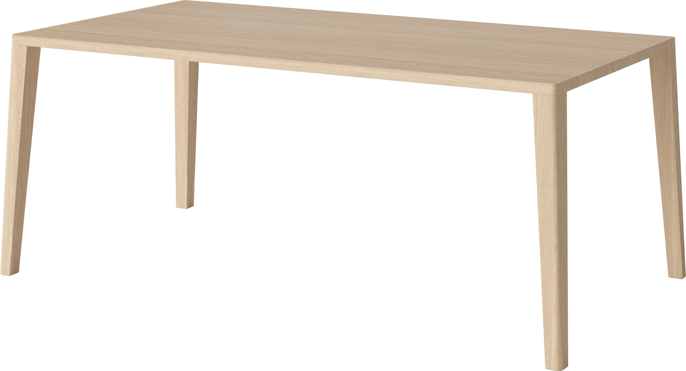 Graceful table bleached oak wood