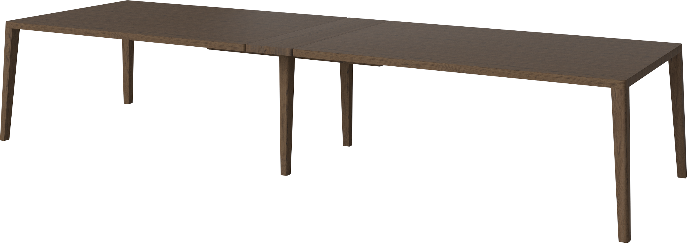 Graceful conference table dark oak wood