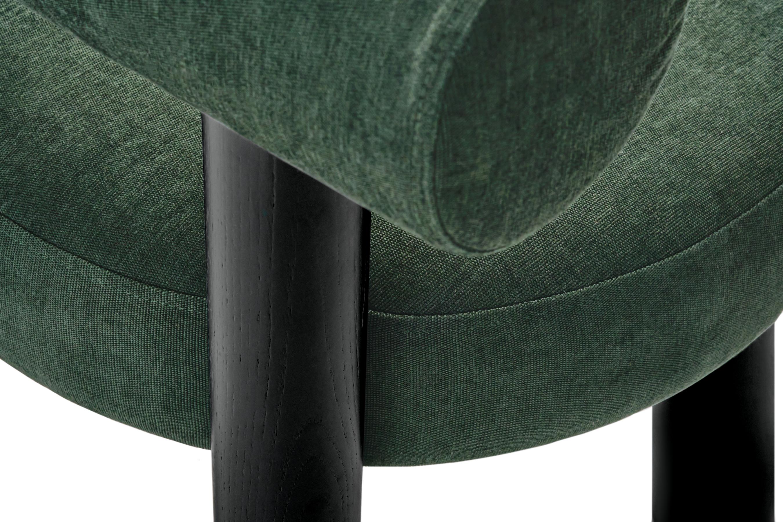 Upholstered GROPIUS CS2 Chair with Wooden Base