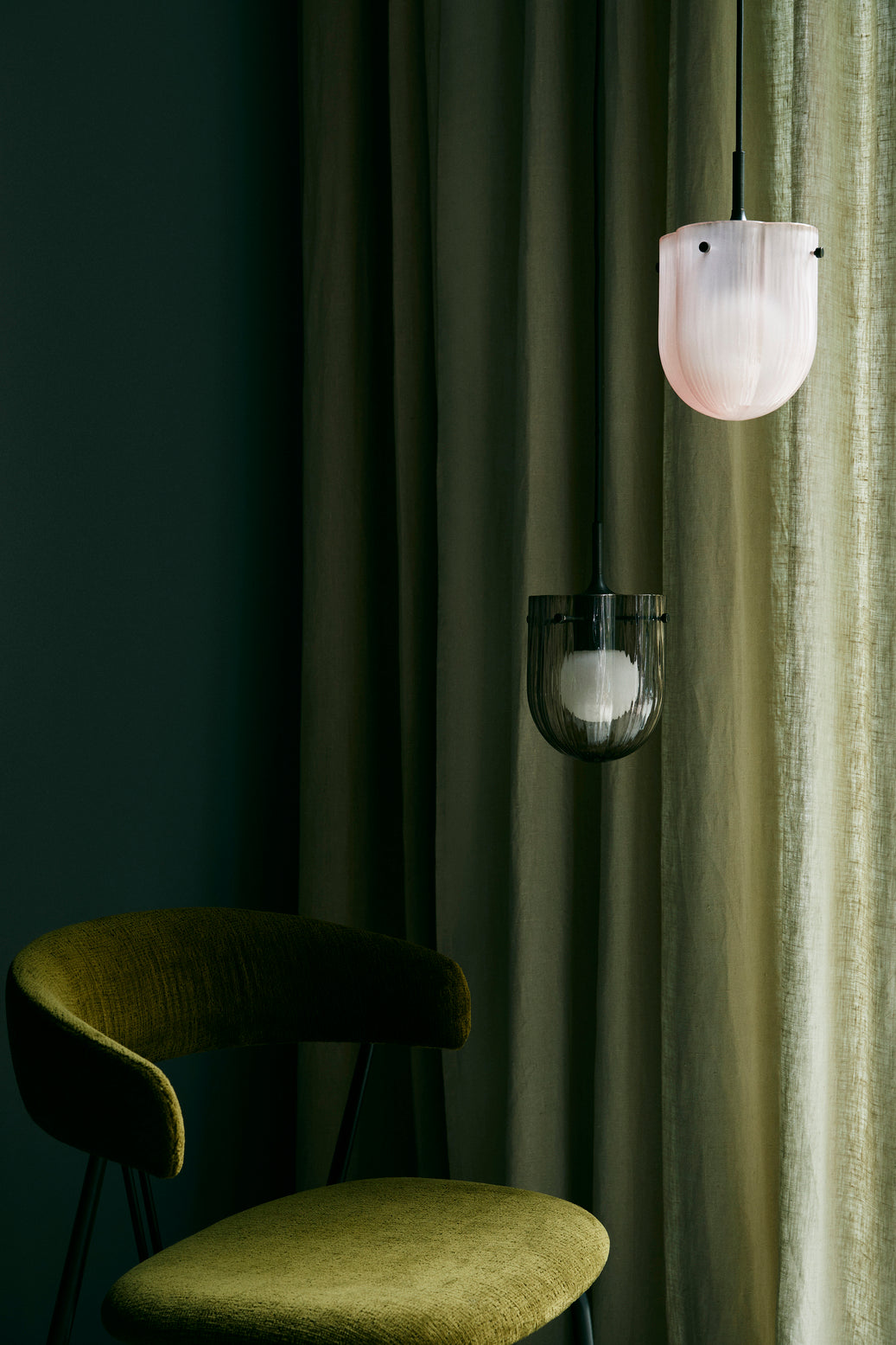 SEINE pendant lamp pink glass