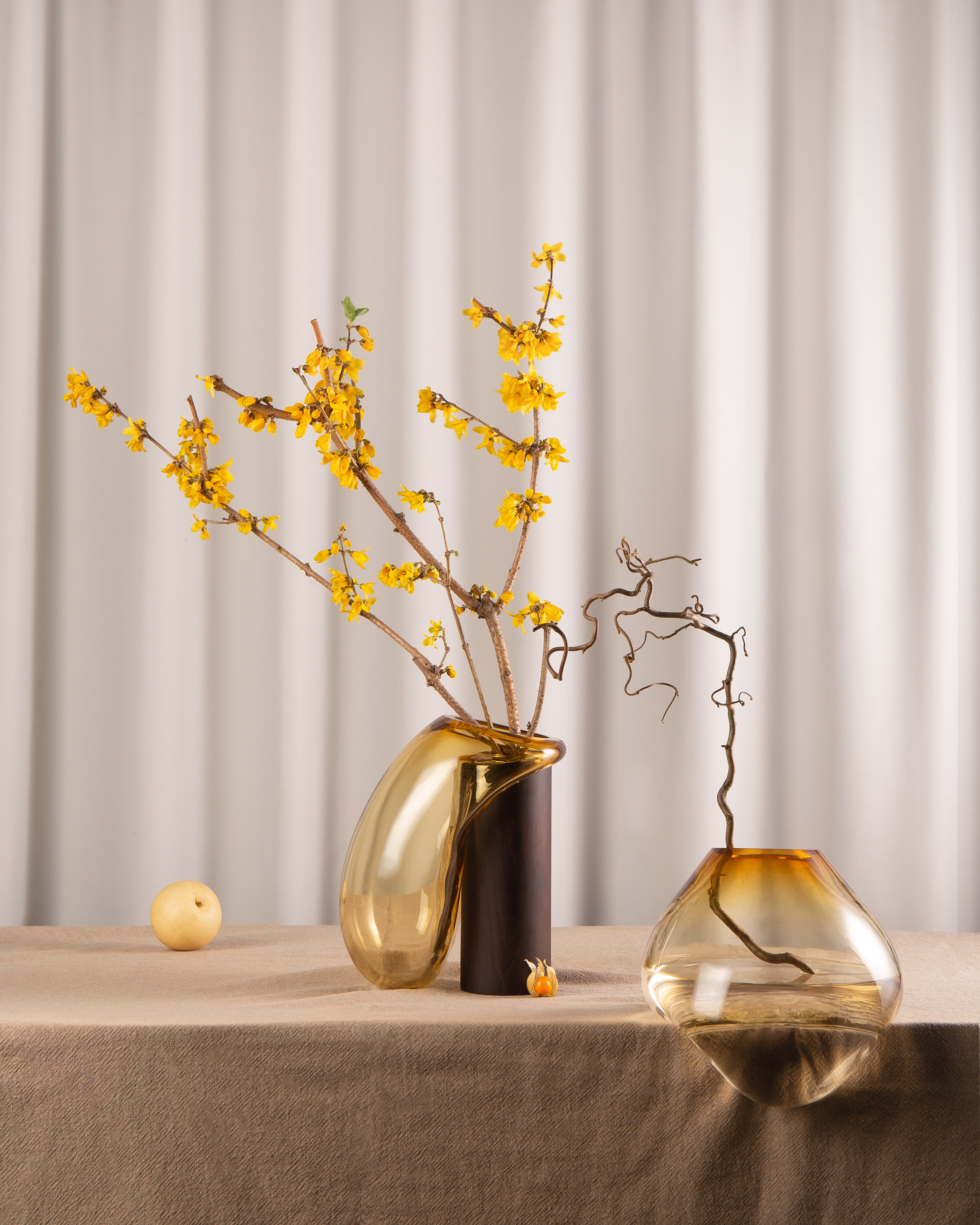 GUTTA Amber Glass Vase