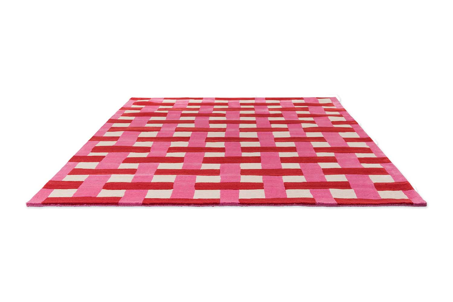 Dywan BASKETWEAVE CORAL ROSE czerwono-różowy