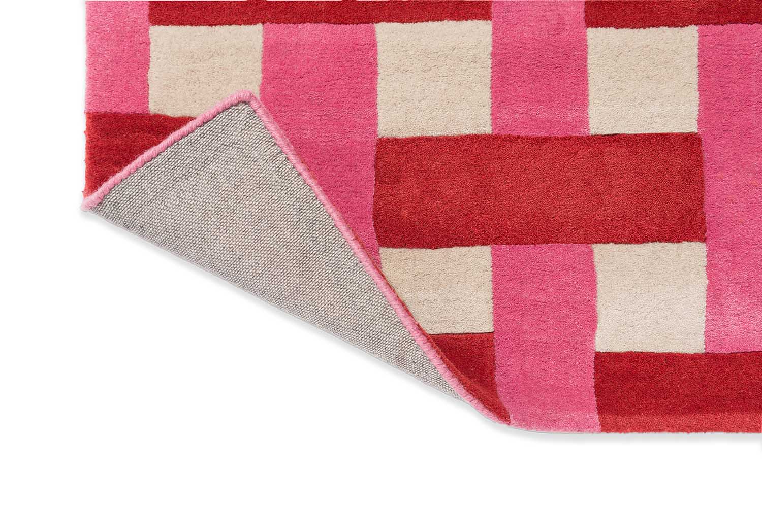 Dywan BASKETWEAVE CORAL ROSE czerwono-różowy
