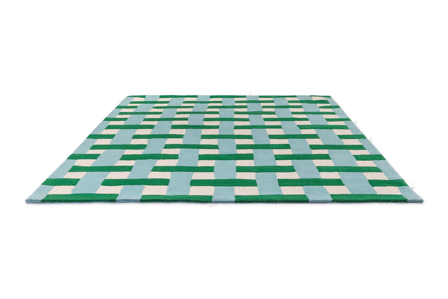 Dywan BASKETWEAVE EMERALD AQUAMARINE zielono-niebieski
