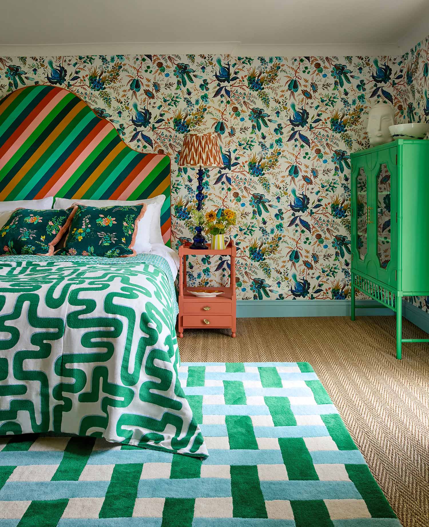 Dywan BASKETWEAVE EMERALD AQUAMARINE zielono-niebieski