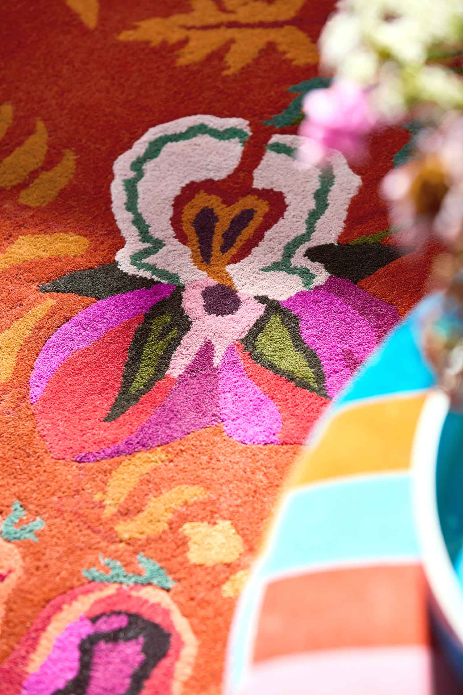 Dywan WONDERLAND FLORAL AMBER LAPIS czerwony